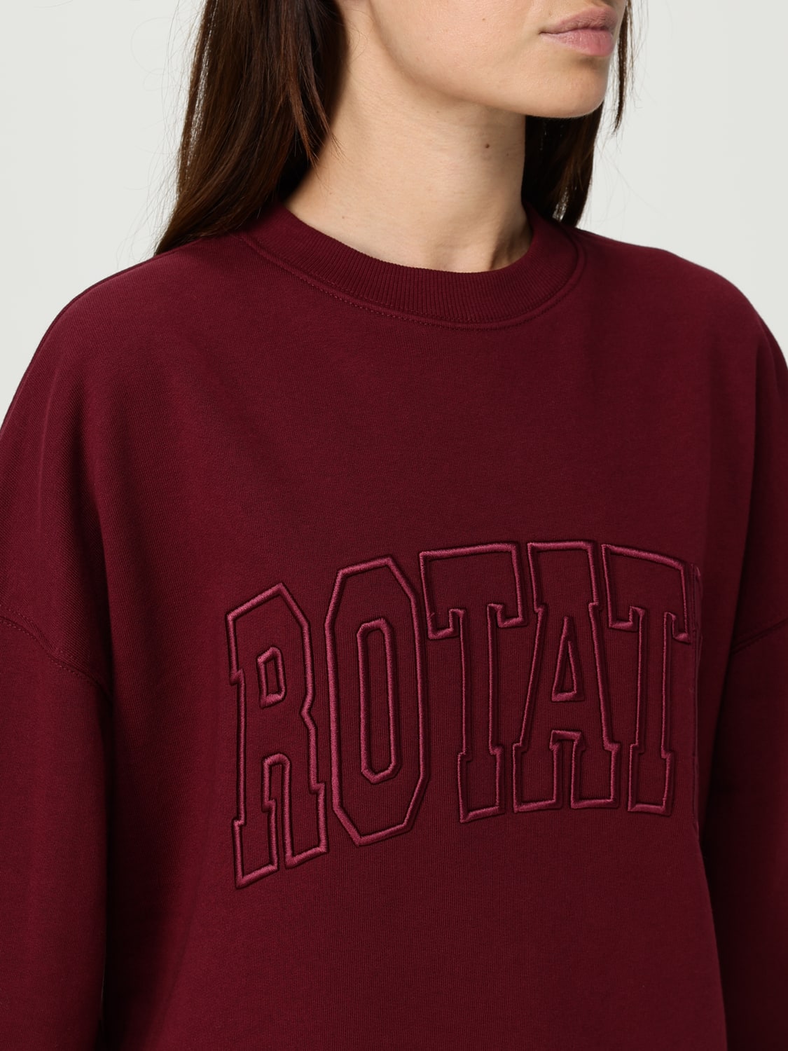 ROTATE SWEATSHIRT: Pullover damen Rotate, Burgunderrot - Img 3