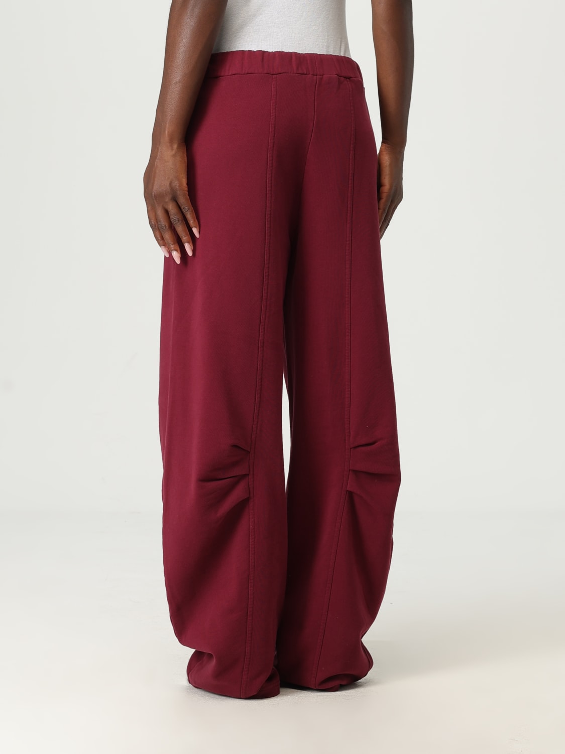 ROTATE PANTS: Pants woman Rotate, Burgundy - Img 2