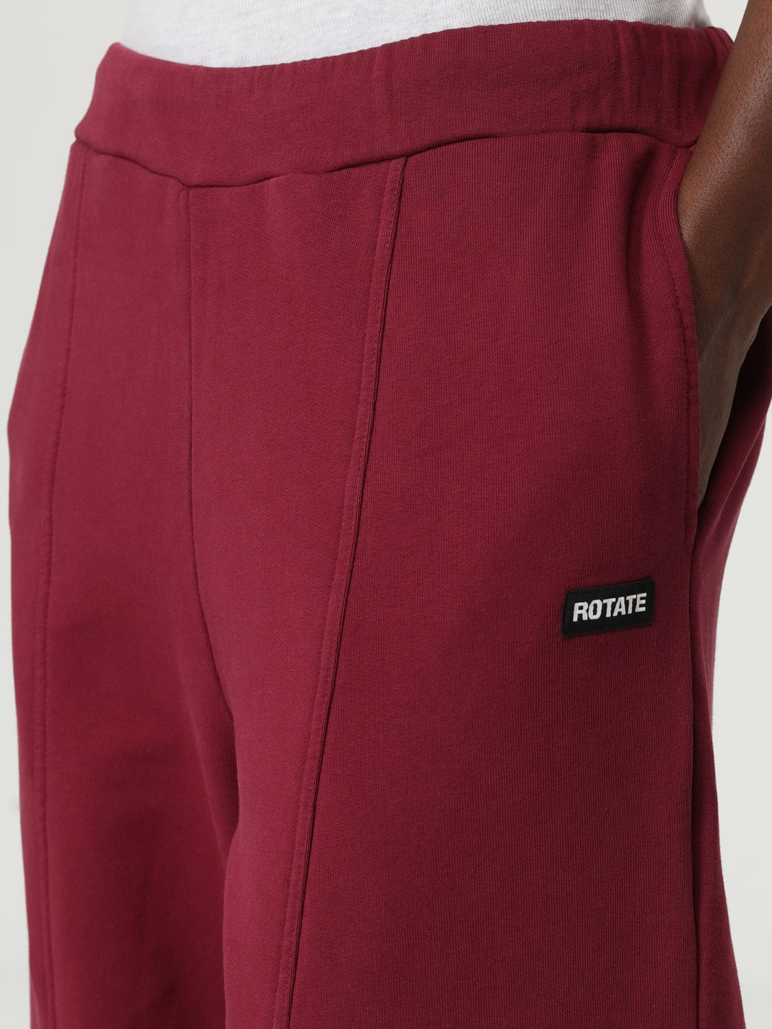 ROTATE PANTS: Pants woman Rotate, Burgundy - Img 3