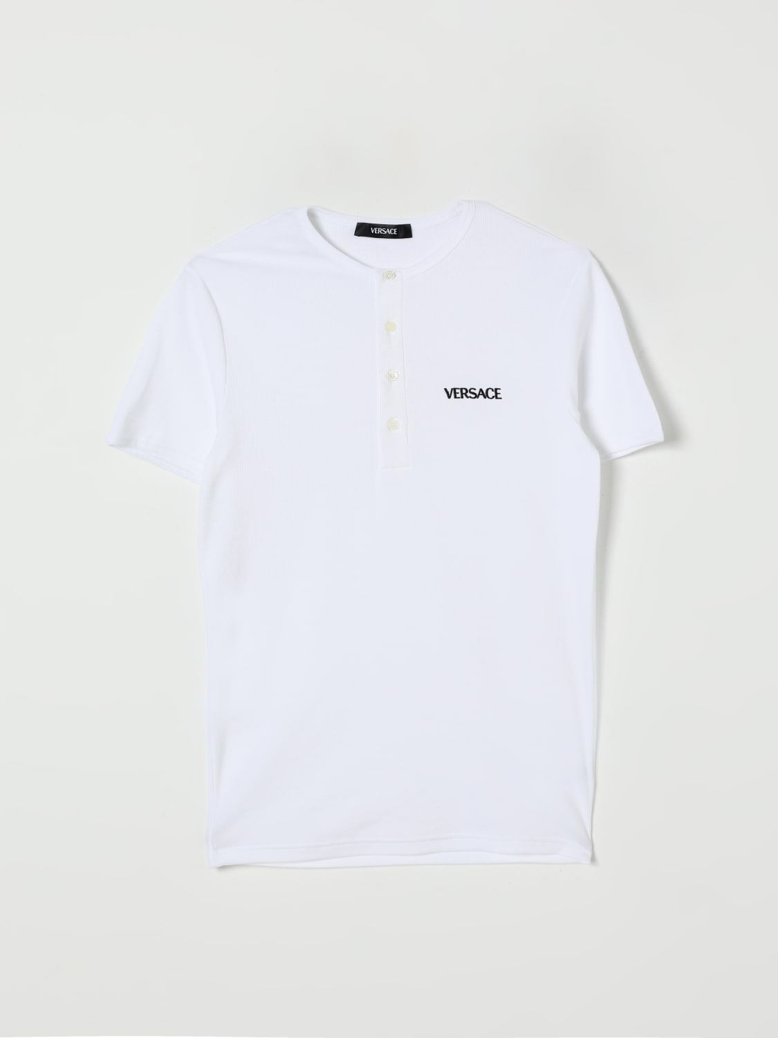 VERSACE T-SHIRT: Unterwäsche herren Versace, Weiß - Img 2