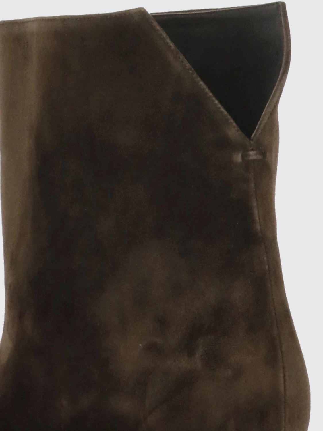 KHAITE STIVALI: Stivaletto Ona Khaite in camoscio, Marrone - Img 6