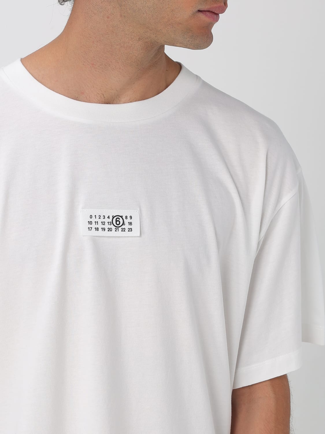 MM6 MAISON MARGIELA T-SHIRT: T-shirt men Mm6 Maison Margiela, White - Img 5