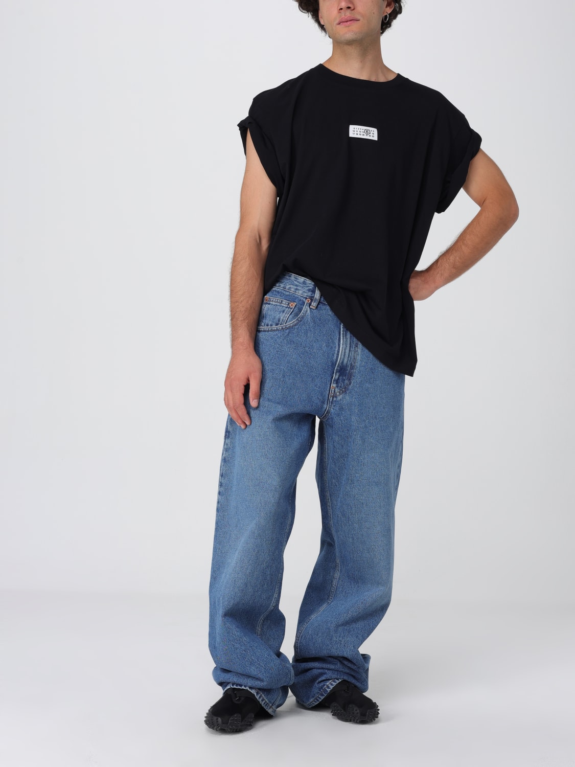 MM6 MAISON MARGIELA T-SHIRT: T-shirt men Mm6 Maison Margiela, Black - Img 2