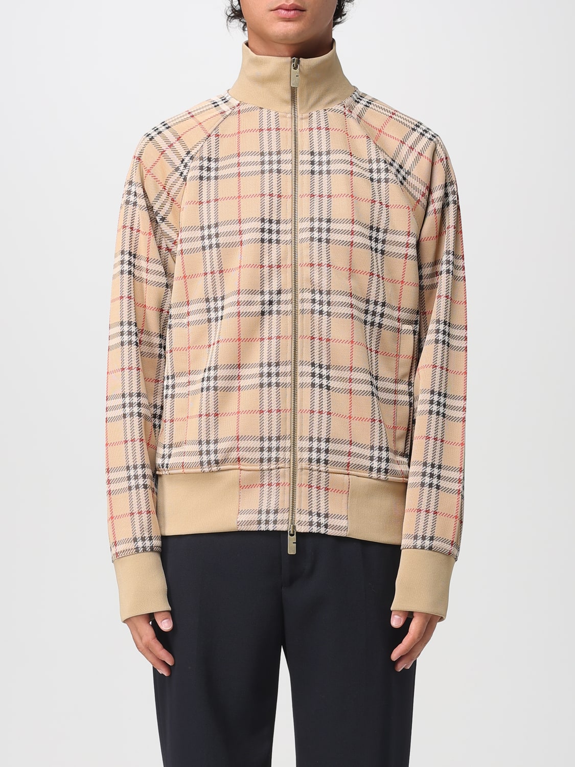 BURBERRY JACKET: Jacket men Burberry, Sand - Img 1