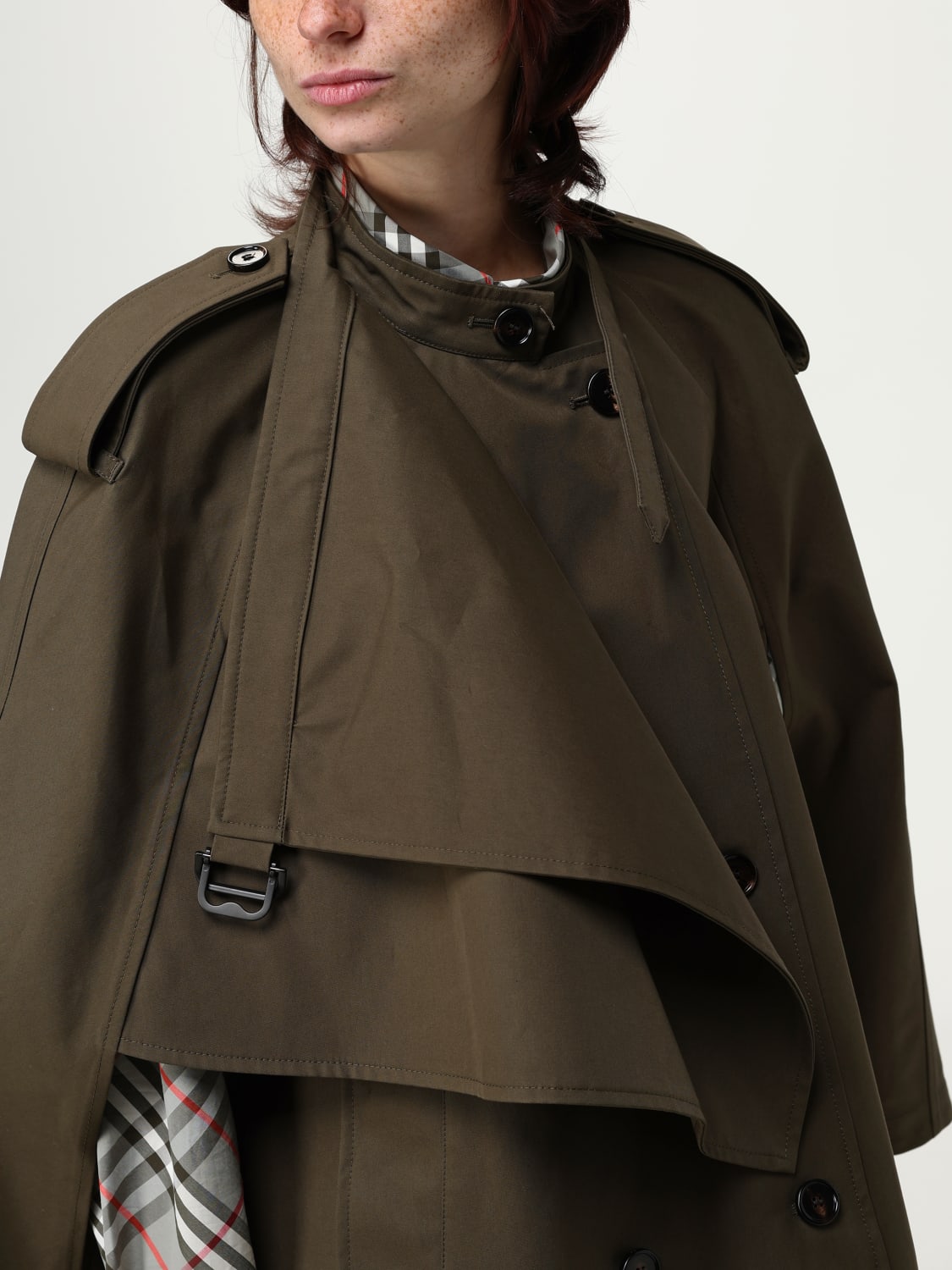 BURBERRY COAT: Jacket woman Burberry, Military - Img 5