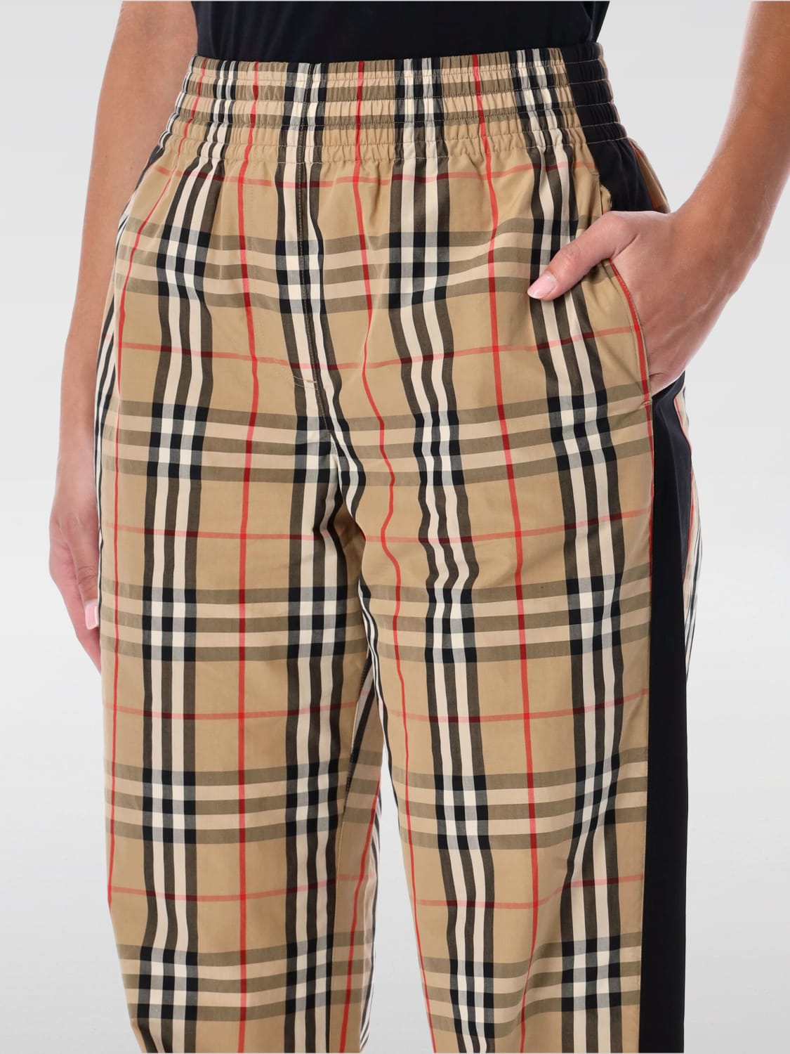 BURBERRY PANTALON: Pantalon femme Burberry, Beige - Img 3