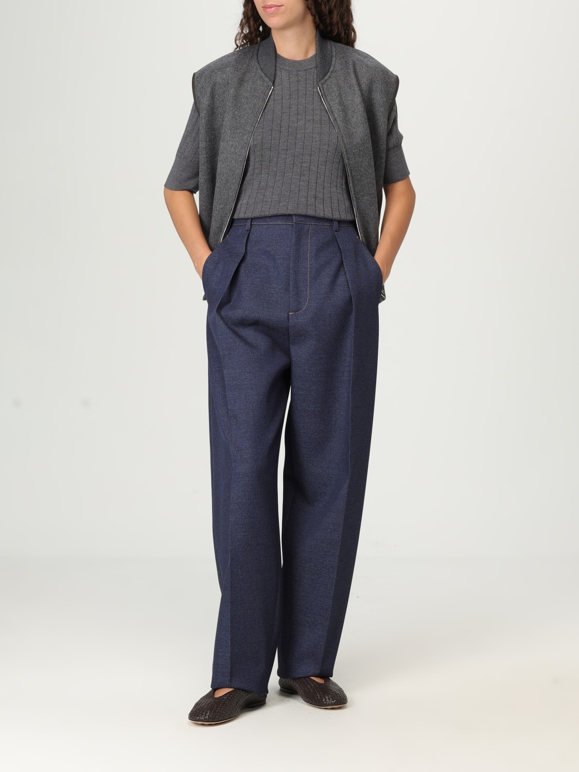 BOTTEGA VENETA CHALECO: Chaqueta mujer Bottega Veneta, Negro - Img 2