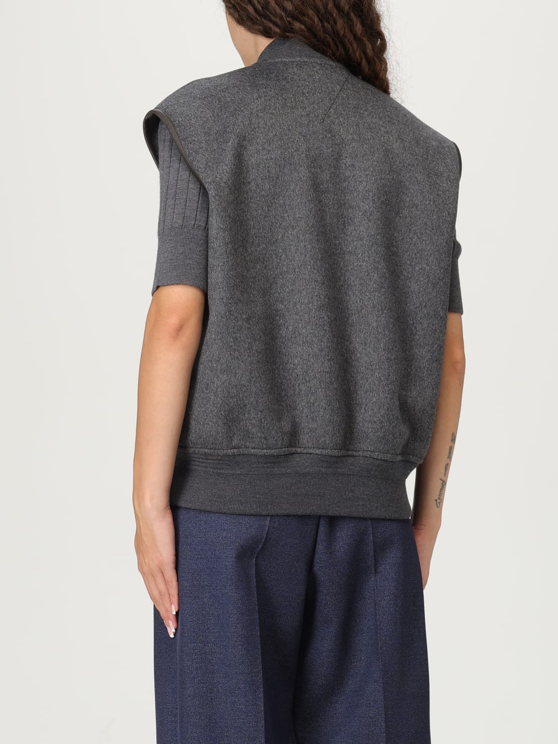 BOTTEGA VENETA CHALECO: Chaqueta mujer Bottega Veneta, Negro - Img 3