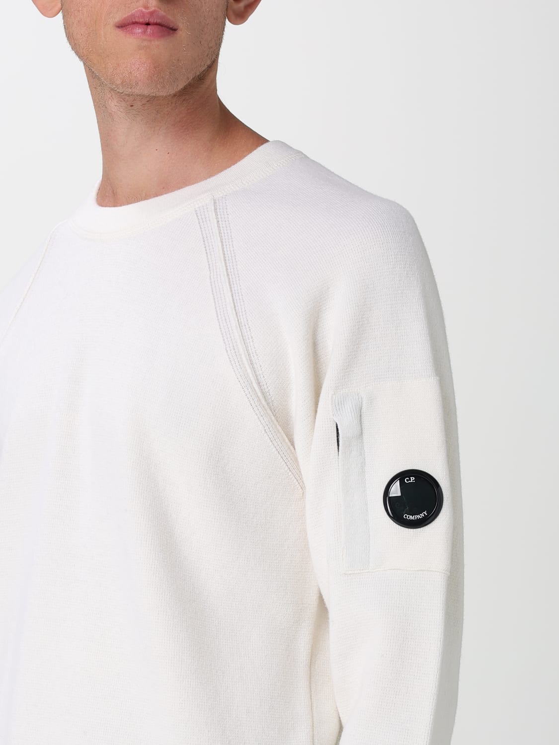 C.P. COMPANY PULLOVER: Pullover damen C.P. Company, Weiß - Img 3