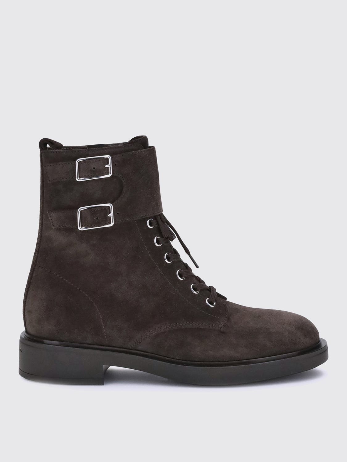 GIANVITO ROSSI BOTTES: Bottes femme Gianvito Rossi, Café - Img 1