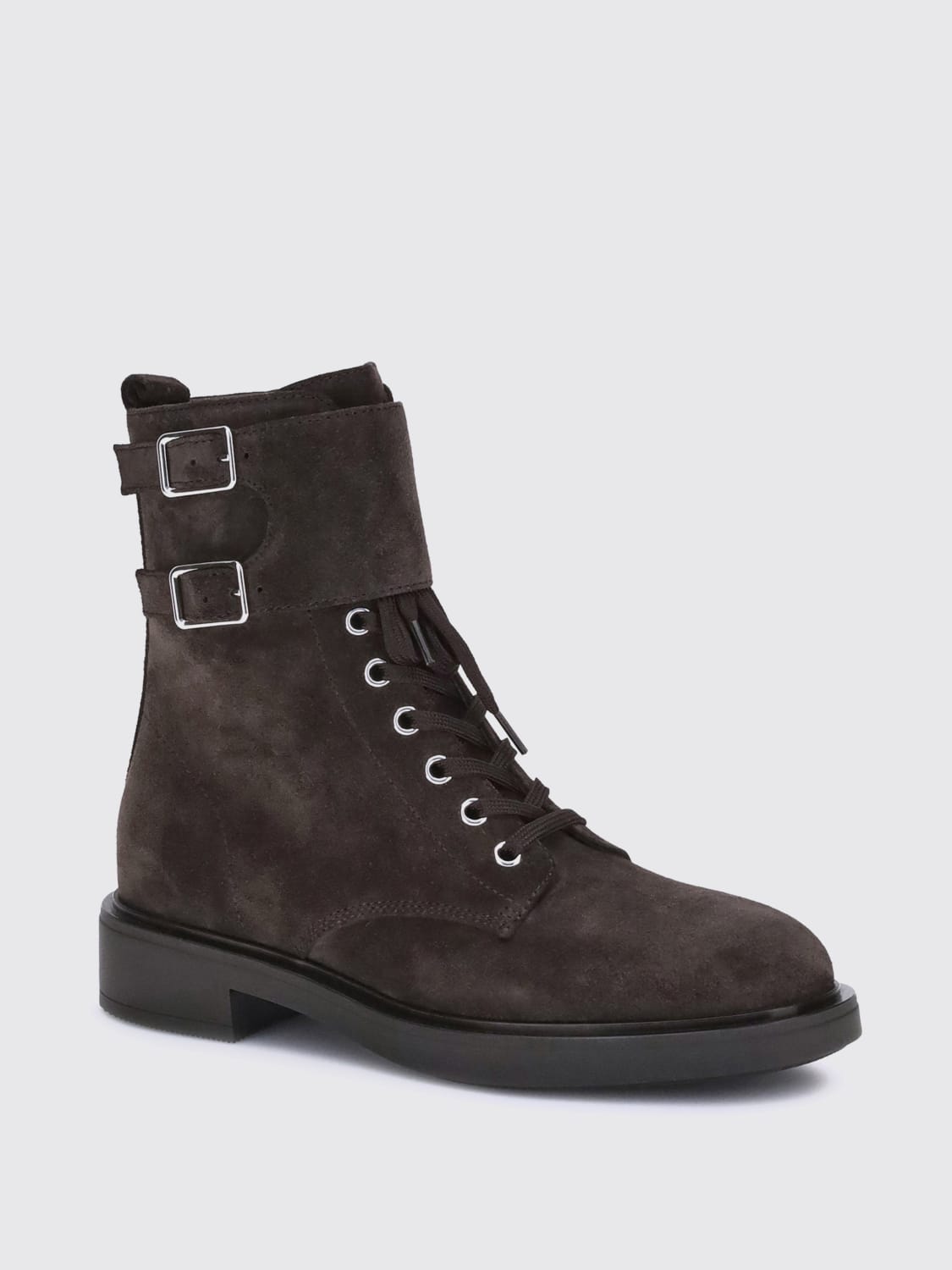 GIANVITO ROSSI BOTTES: Bottes femme Gianvito Rossi, Café - Img 2