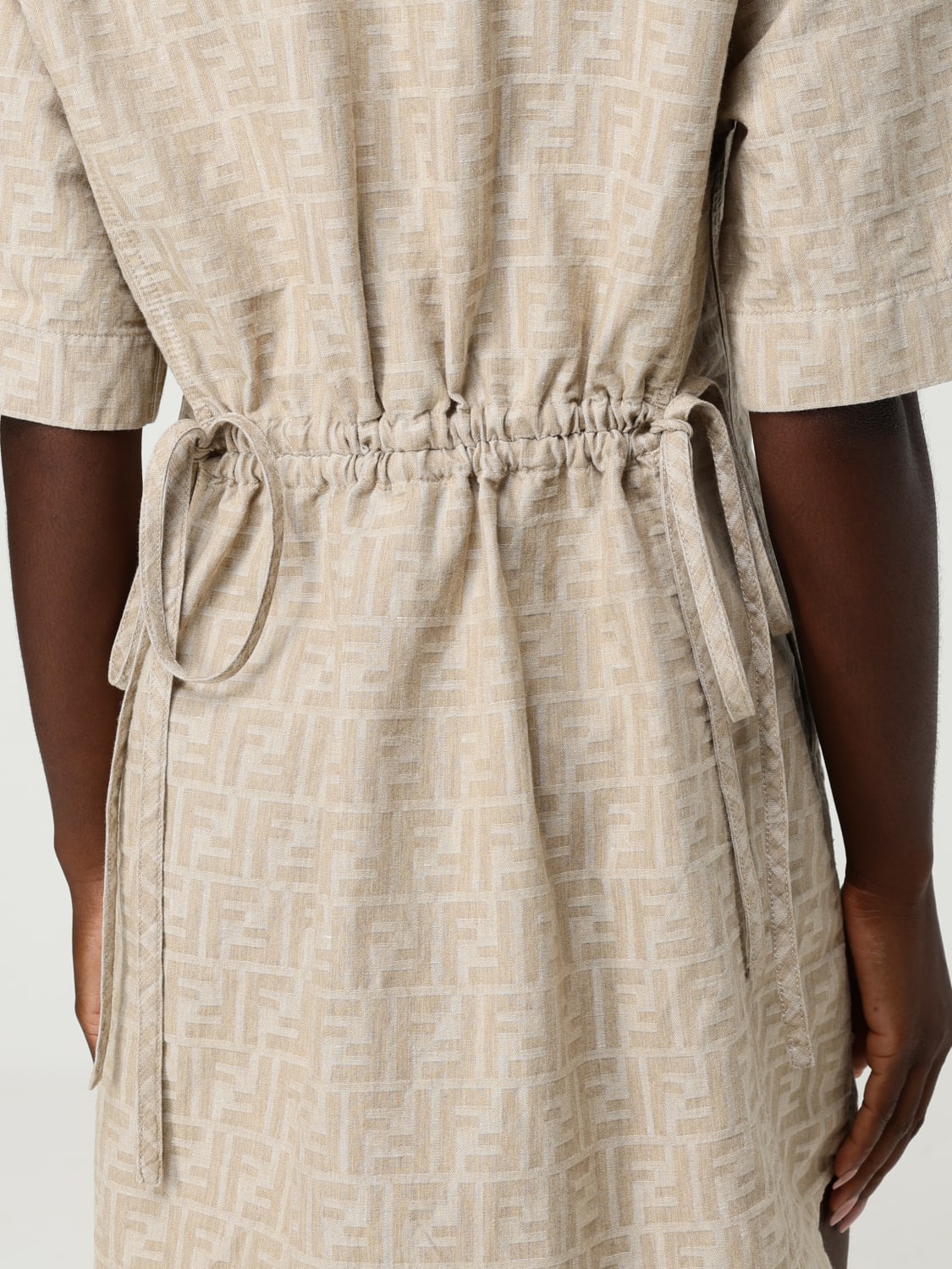 FENDI DRESS: Dress woman Fendi, Cream - Img 4