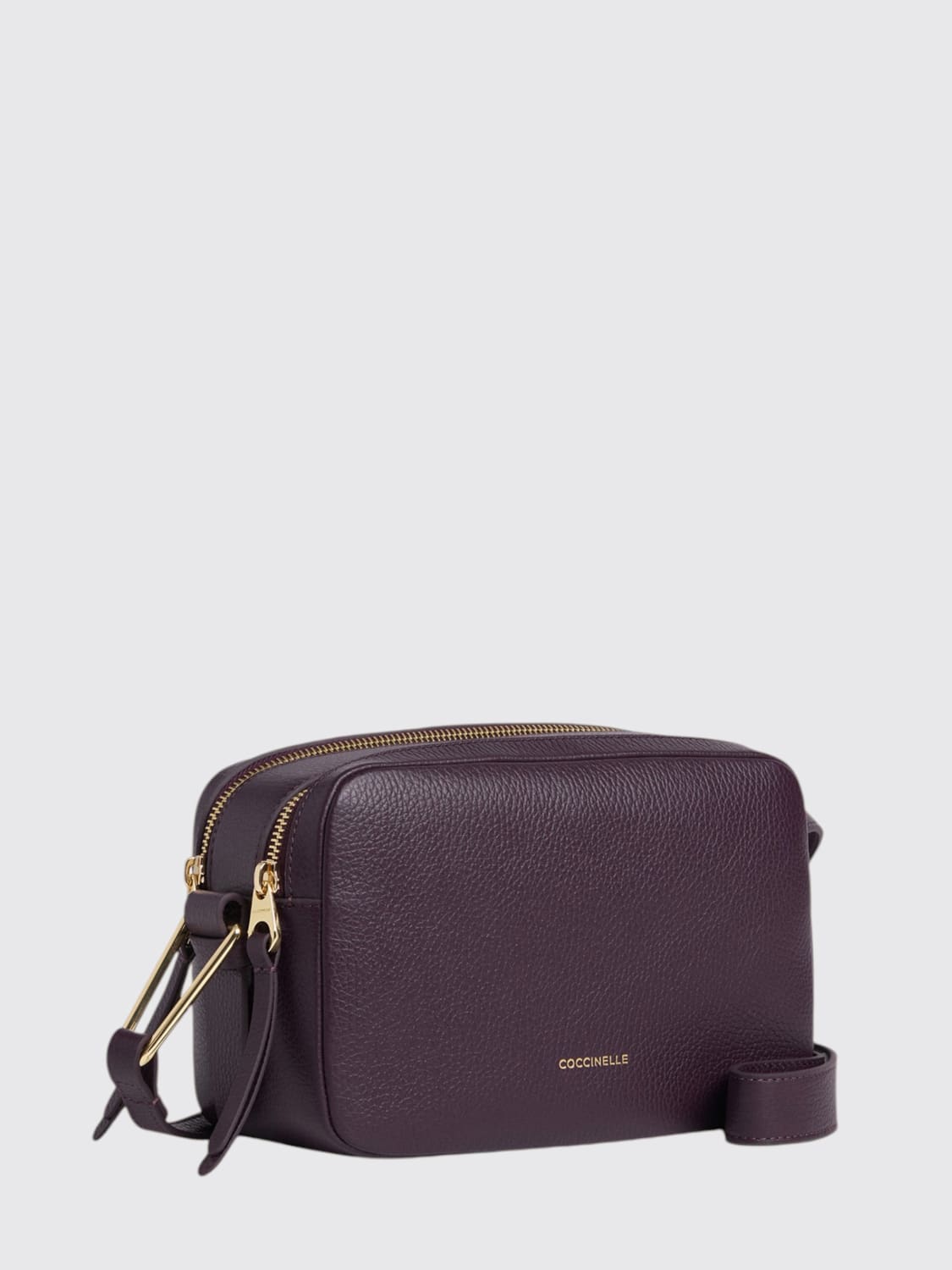 COCCINELLE BORSA MINI: Borsa Malory Coccinelle in pelle a grana , Prugna - Img 2