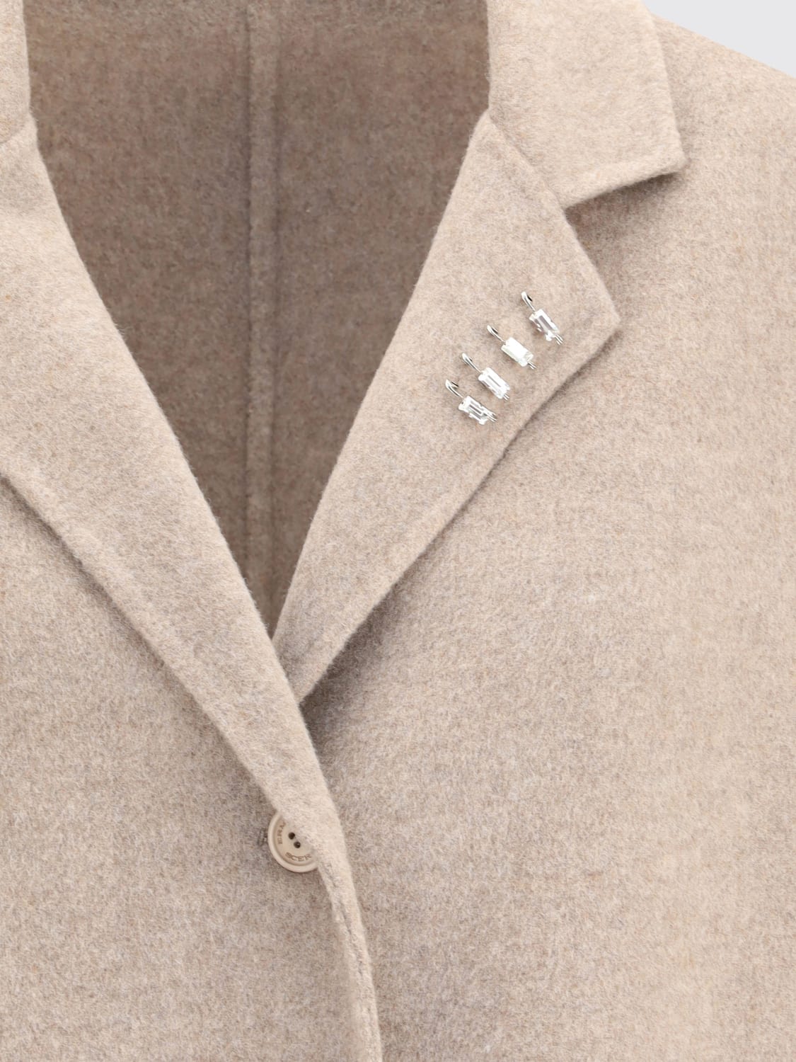 ERMANNO SCERVINO COAT: Coat woman Ermanno Scervino, Beige - Img 3