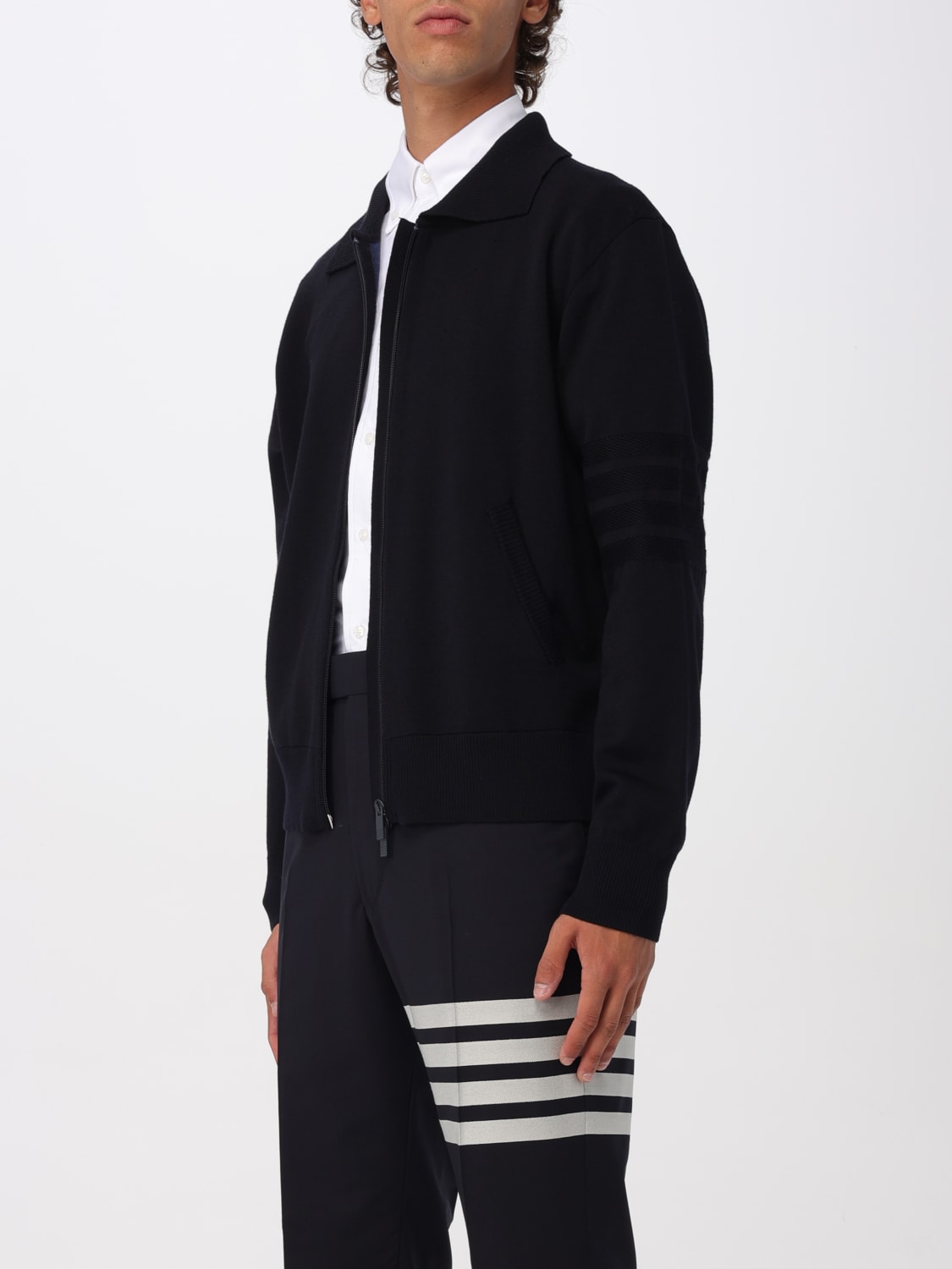 THOM BROWNE SWEATER: Sweater men Thom Browne, Navy - Img 4
