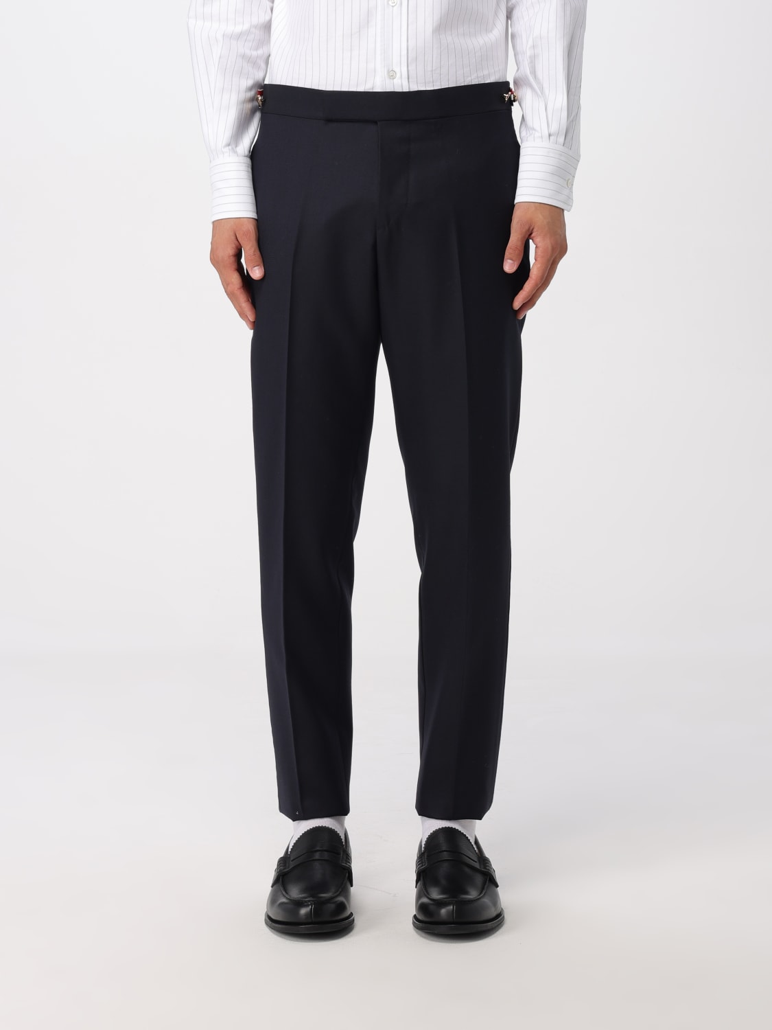 THOM BROWNE PANTS: Pants men Thom Browne, Navy - Img 1
