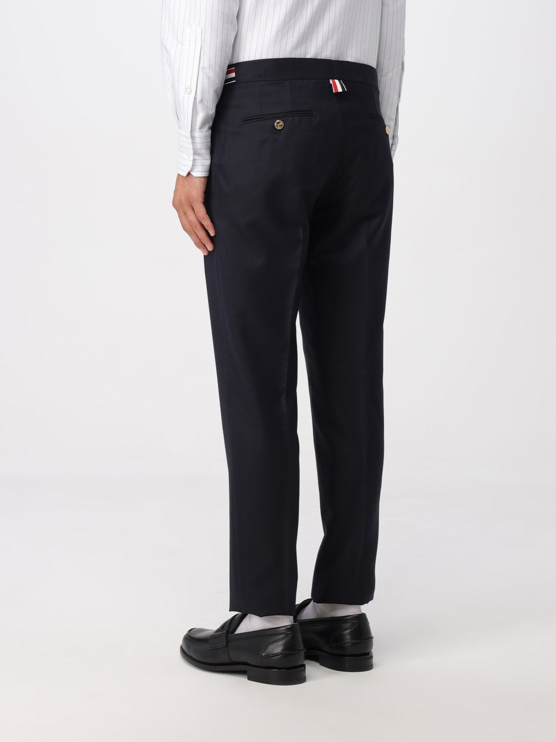 THOM BROWNE PANTS: Pants men Thom Browne, Navy - Img 3