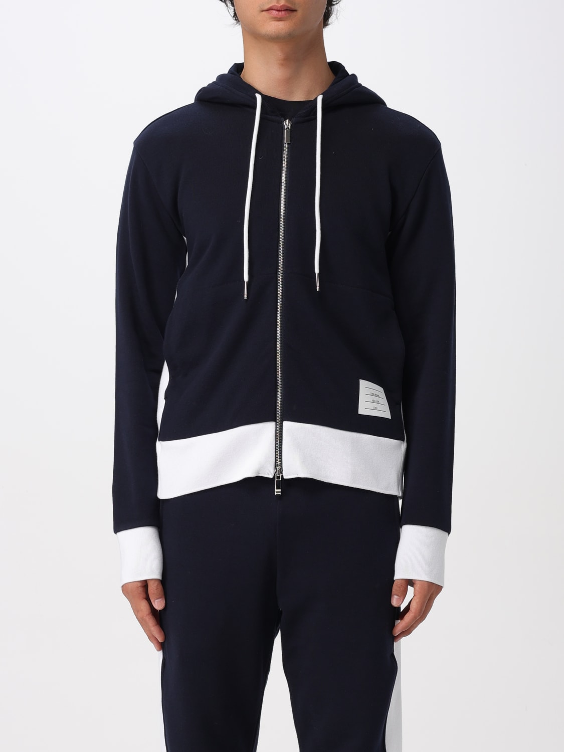 THOM BROWNE SWEATSHIRT: Sweatshirt men Thom Browne, Navy - Img 1