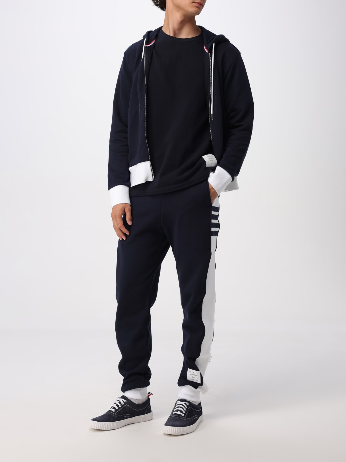THOM BROWNE SWEATSHIRT: Sweatshirt men Thom Browne, Navy - Img 2
