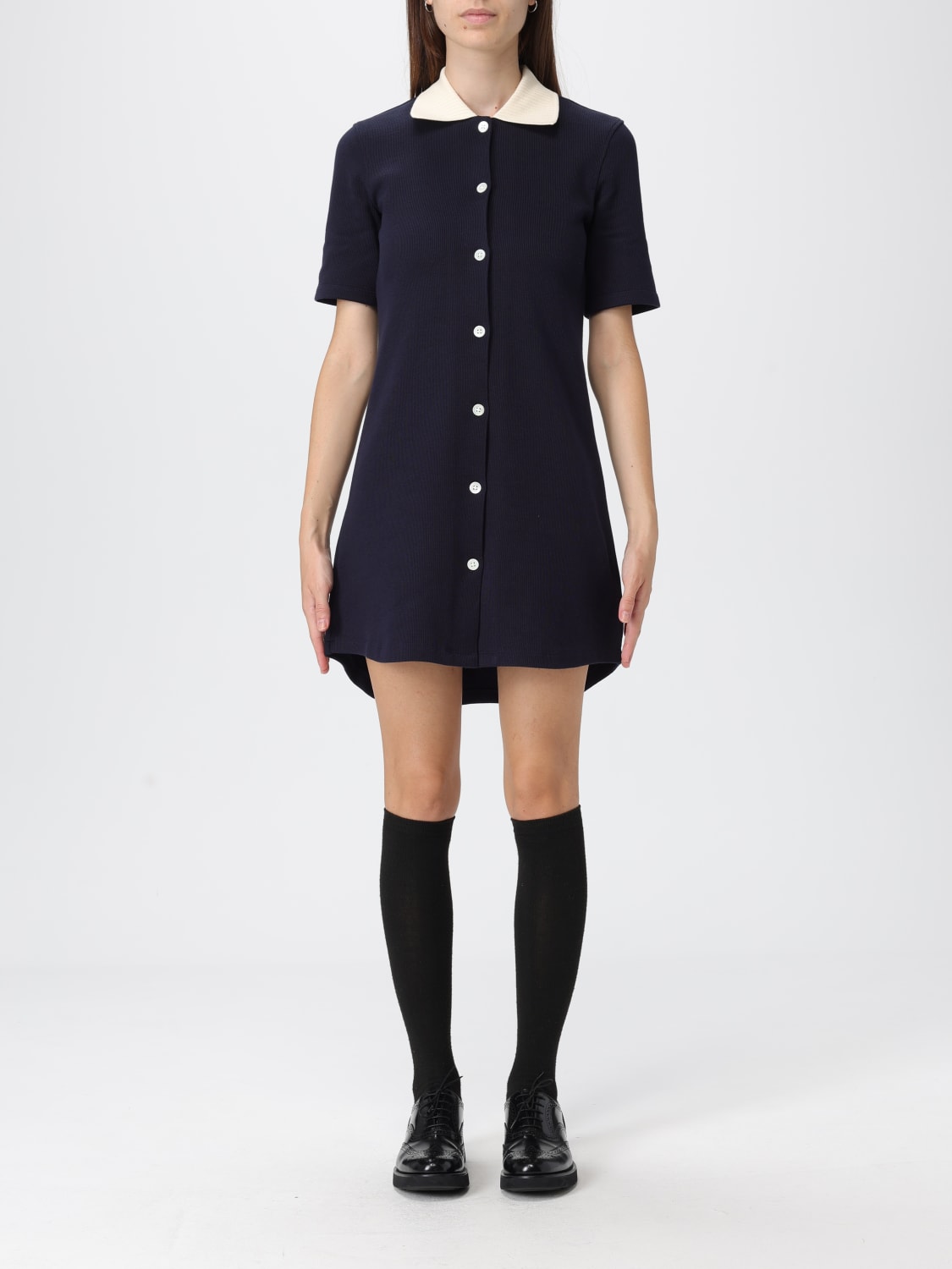 THOM BROWNE ROBE: Robes femme Thom Browne, Bleu Marine - Img 1