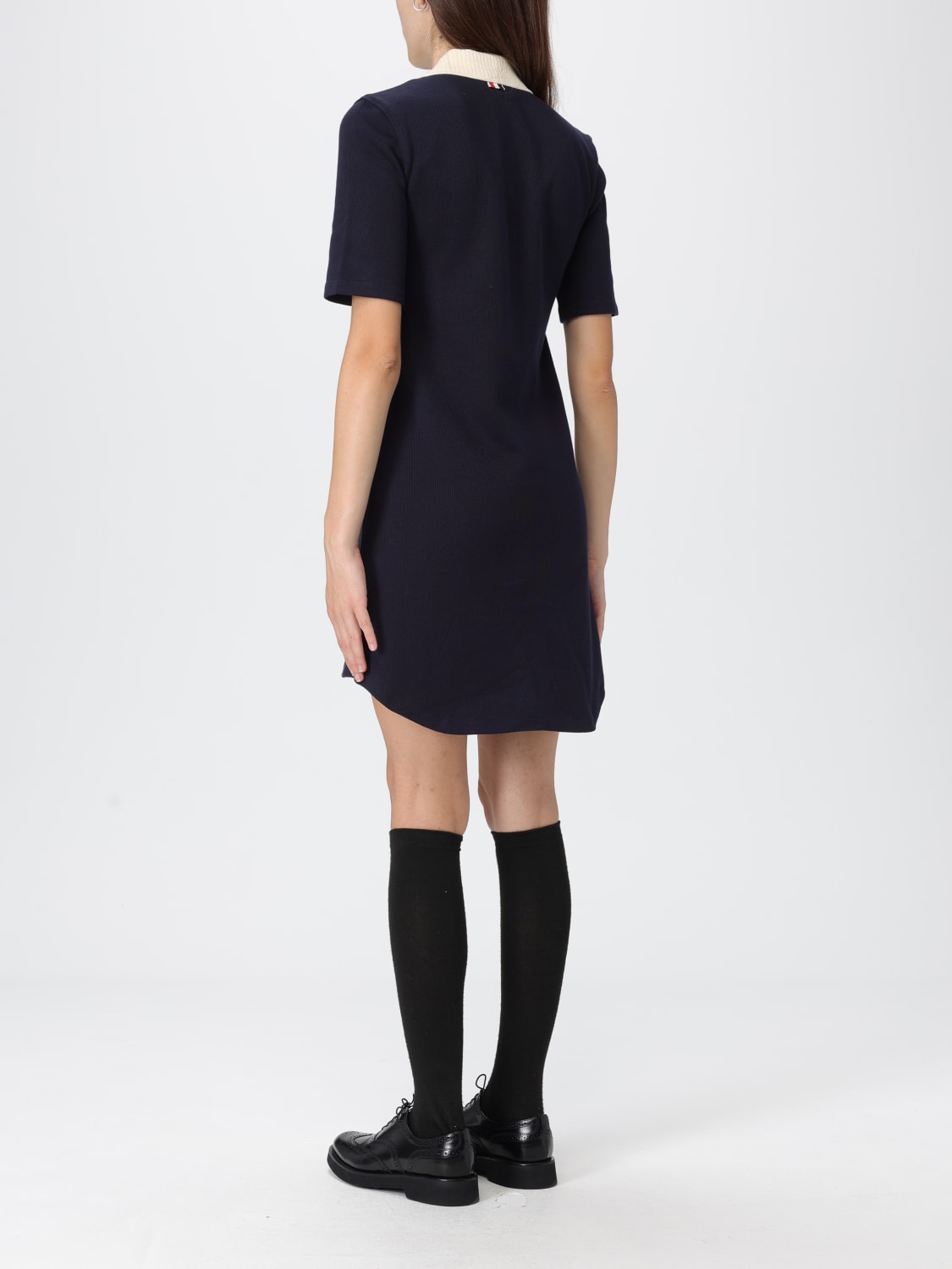 THOM BROWNE ROBE: Robes femme Thom Browne, Bleu Marine - Img 2