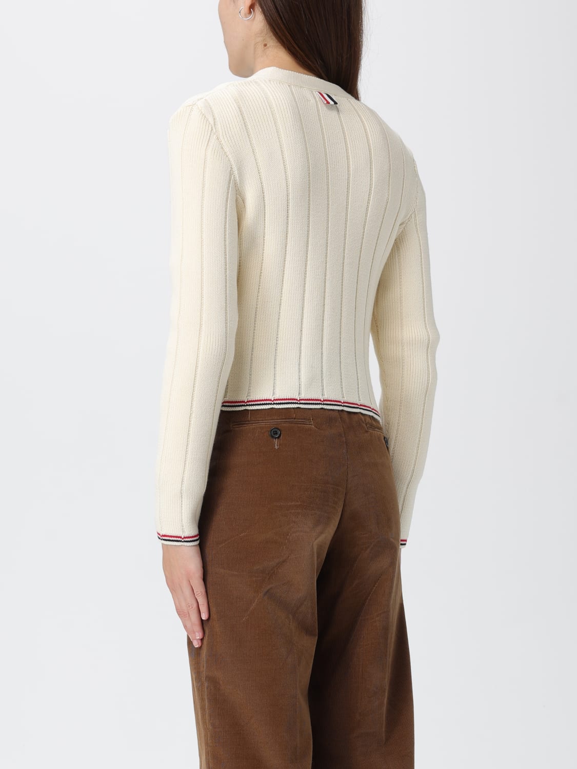 THOM BROWNE SWEATER: Sweater woman Thom Browne, White - Img 3