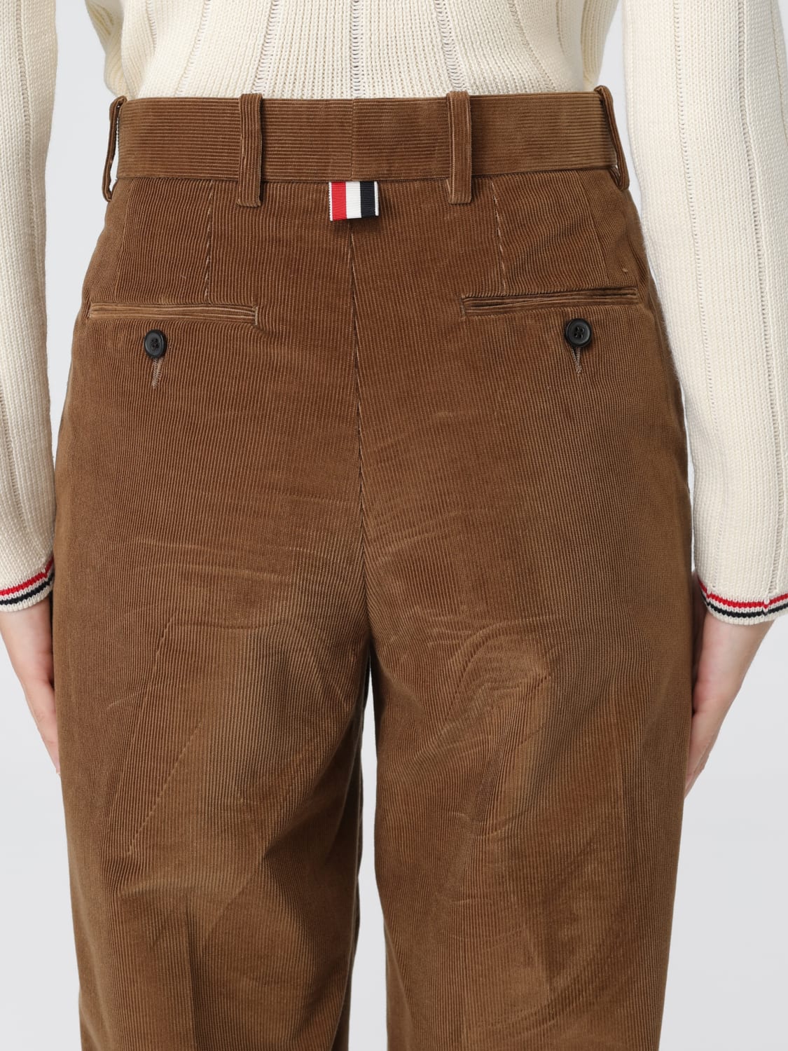 THOM BROWNE PANTS: Pants woman Thom Browne, Brown - Img 5