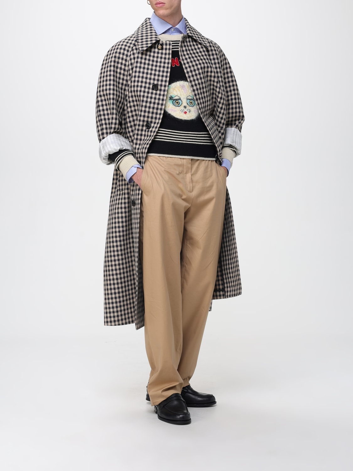 VALENTINO MANTEL: Mantel herren Valentino, Beige - Img 2