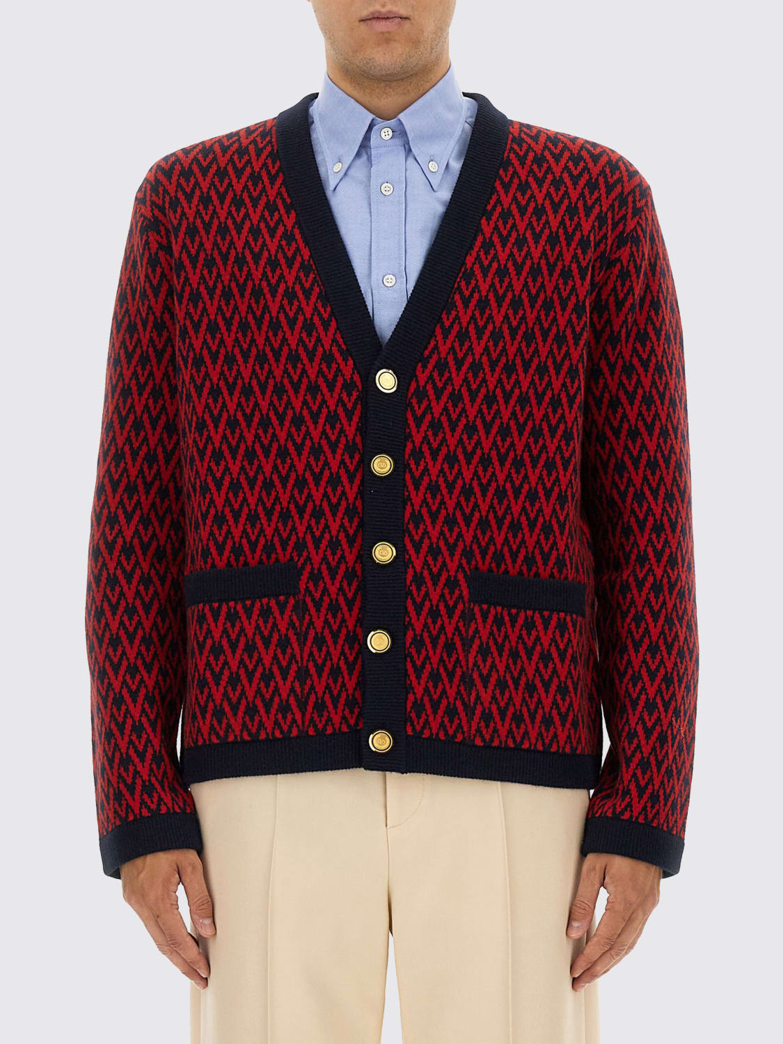 VALENTINO SWEATER: Sweater men Valentino, Red - Img 1