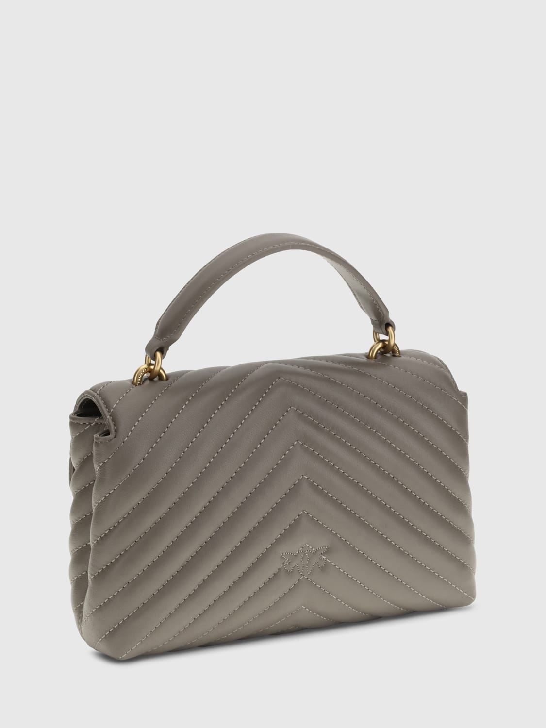 PINKO MINI SAC: Sac porté main femme Pinko, Gris - Img 2