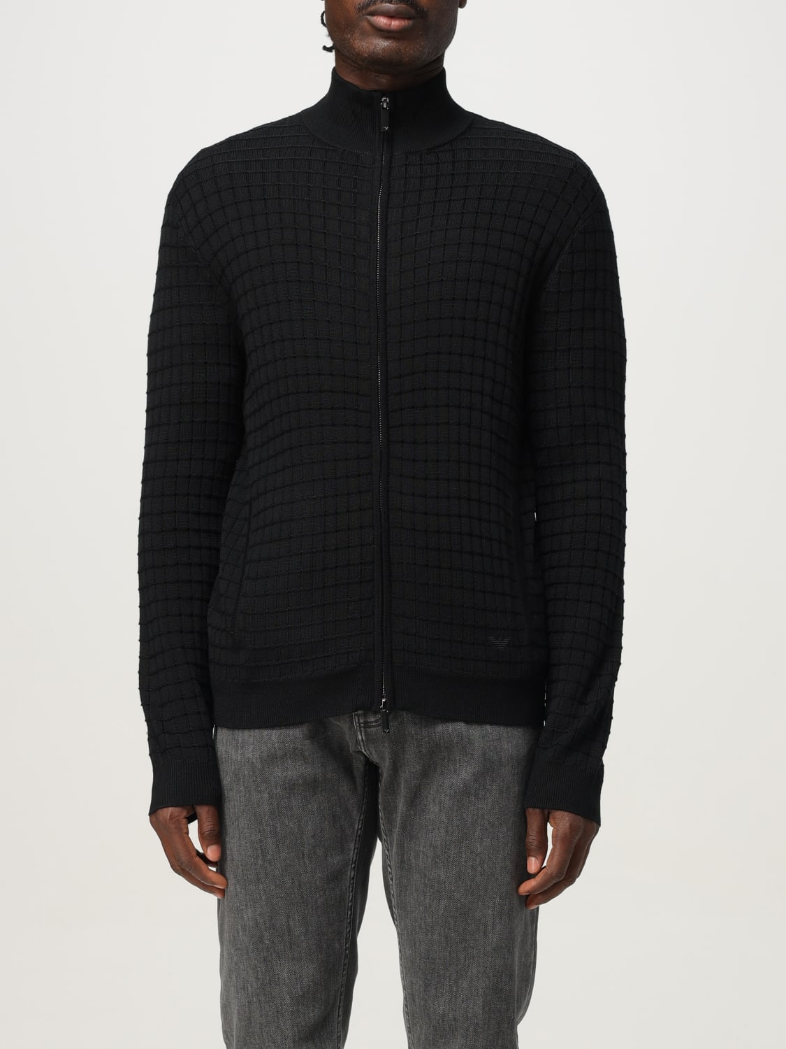 EMPORIO ARMANI SWEATER: Cardigan men Emporio Armani, Black - Img 1