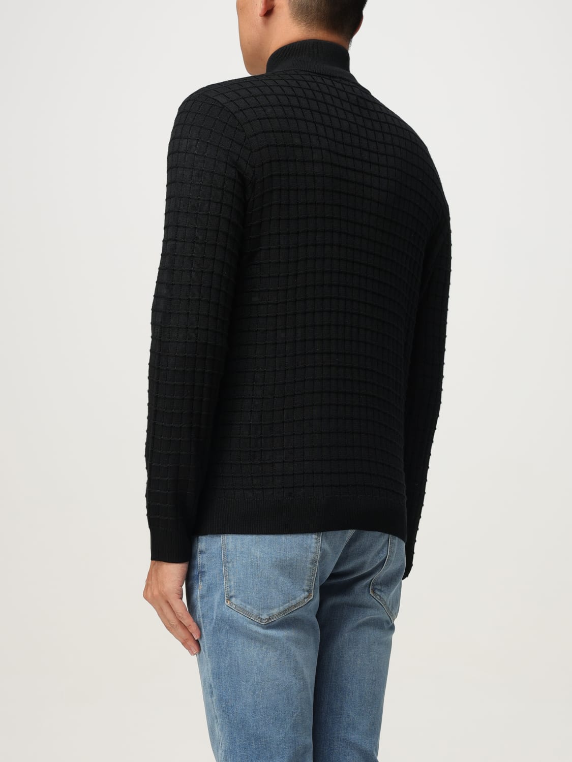 EMPORIO ARMANI SWEATER: Cardigan men Emporio Armani, Blue - Img 2