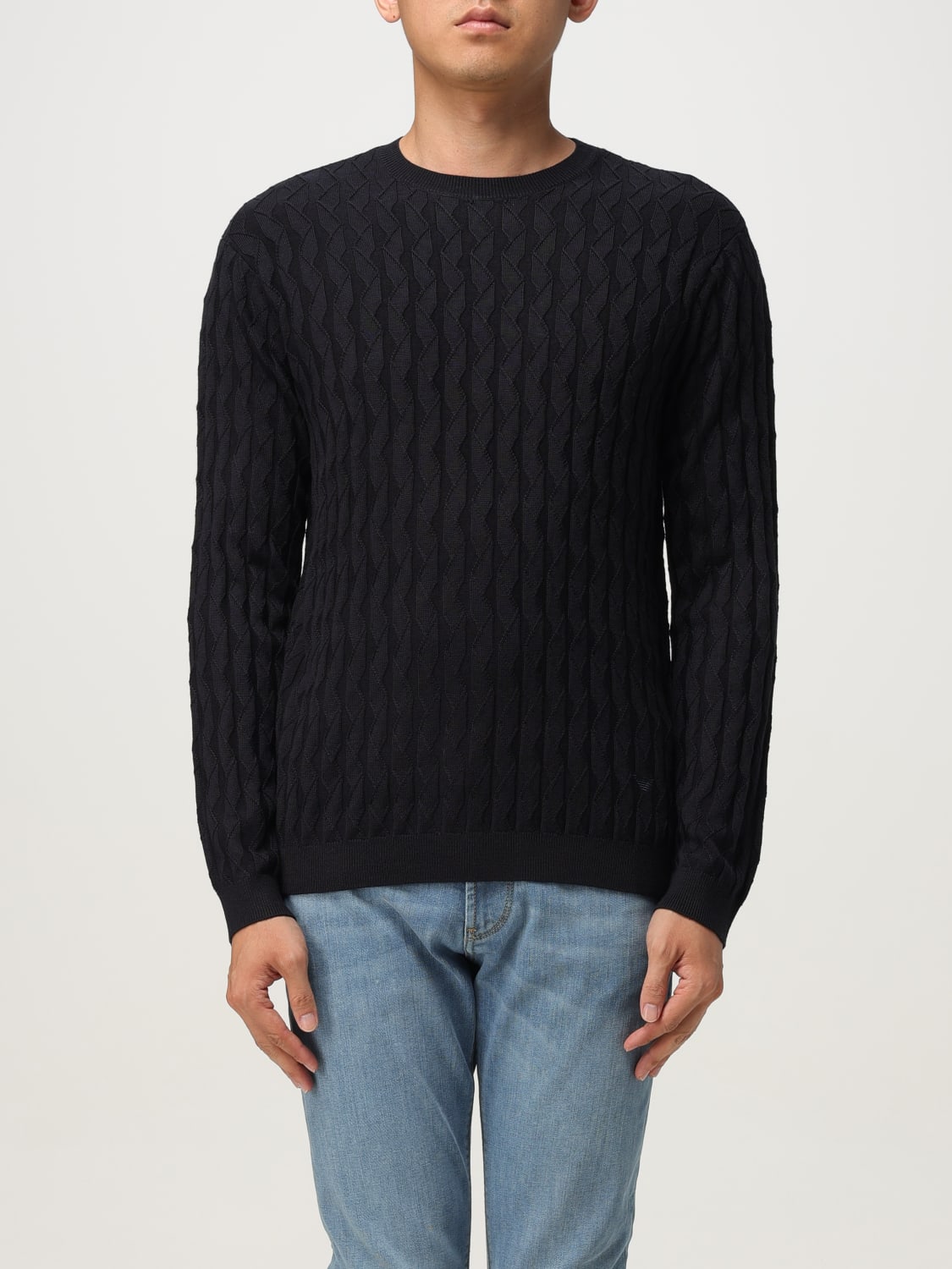 EMPORIO ARMANI SWEATER: Sweater men Emporio Armani, Navy - Img 1