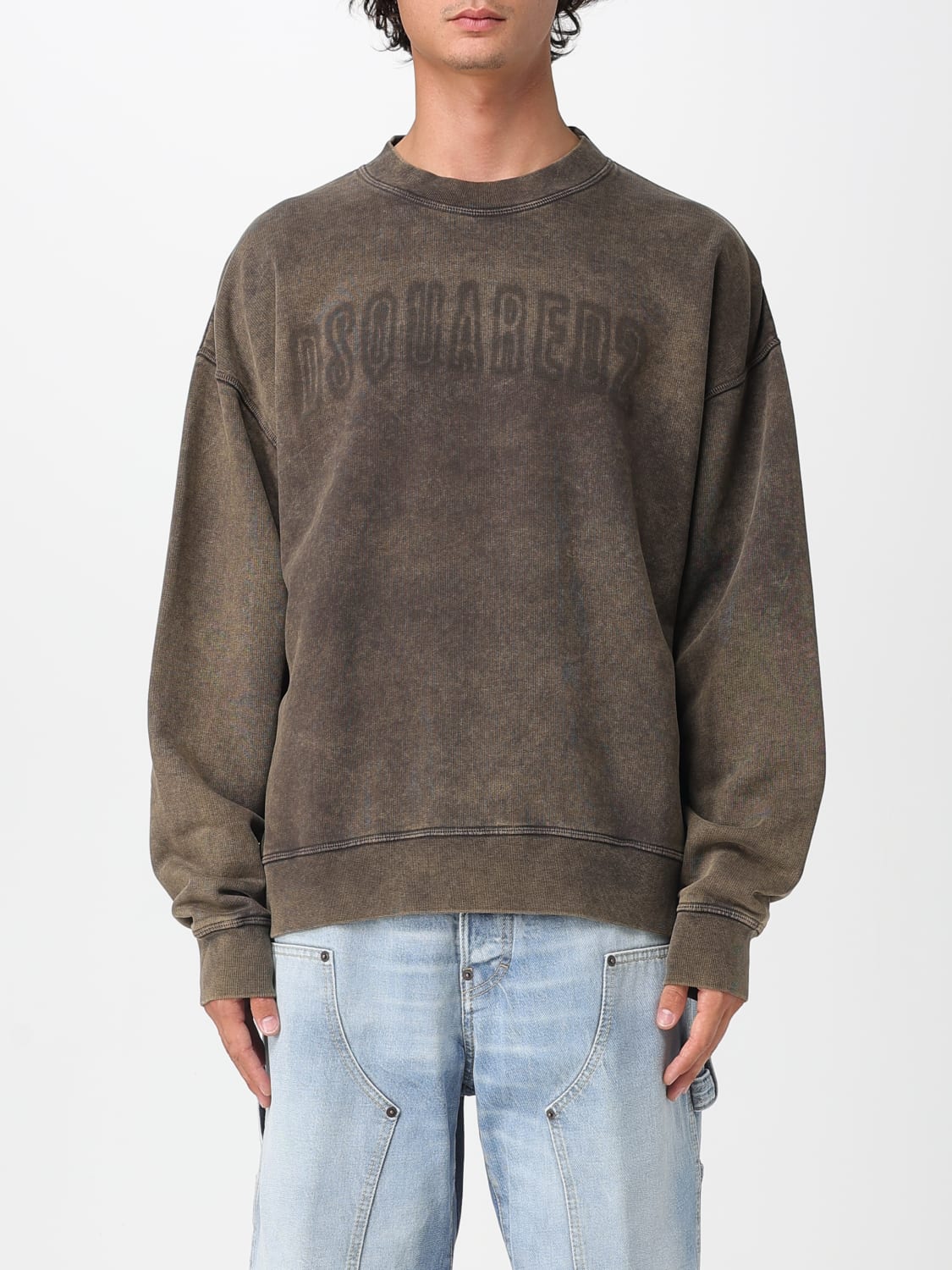 DSQUARED2 SWEATSHIRT: Sweatshirt men Dsquared2, Brown - Img 1
