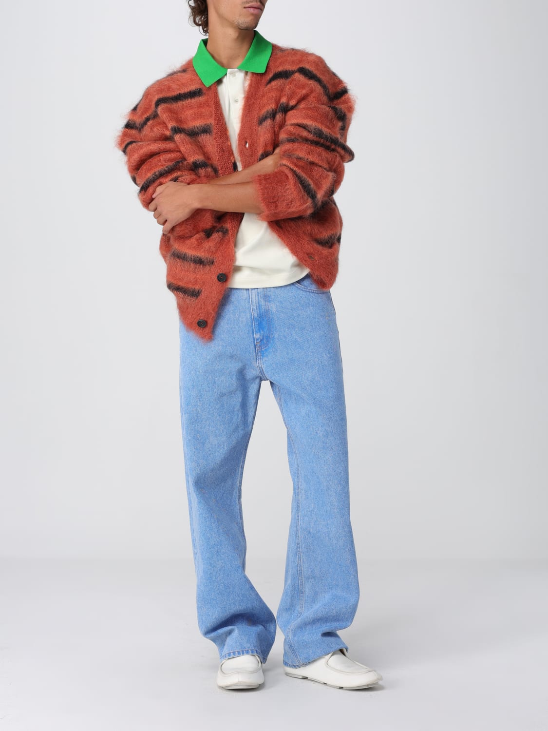 MARNI JERSEY: Cárdigan hombre Marni, Naranja - Img 2