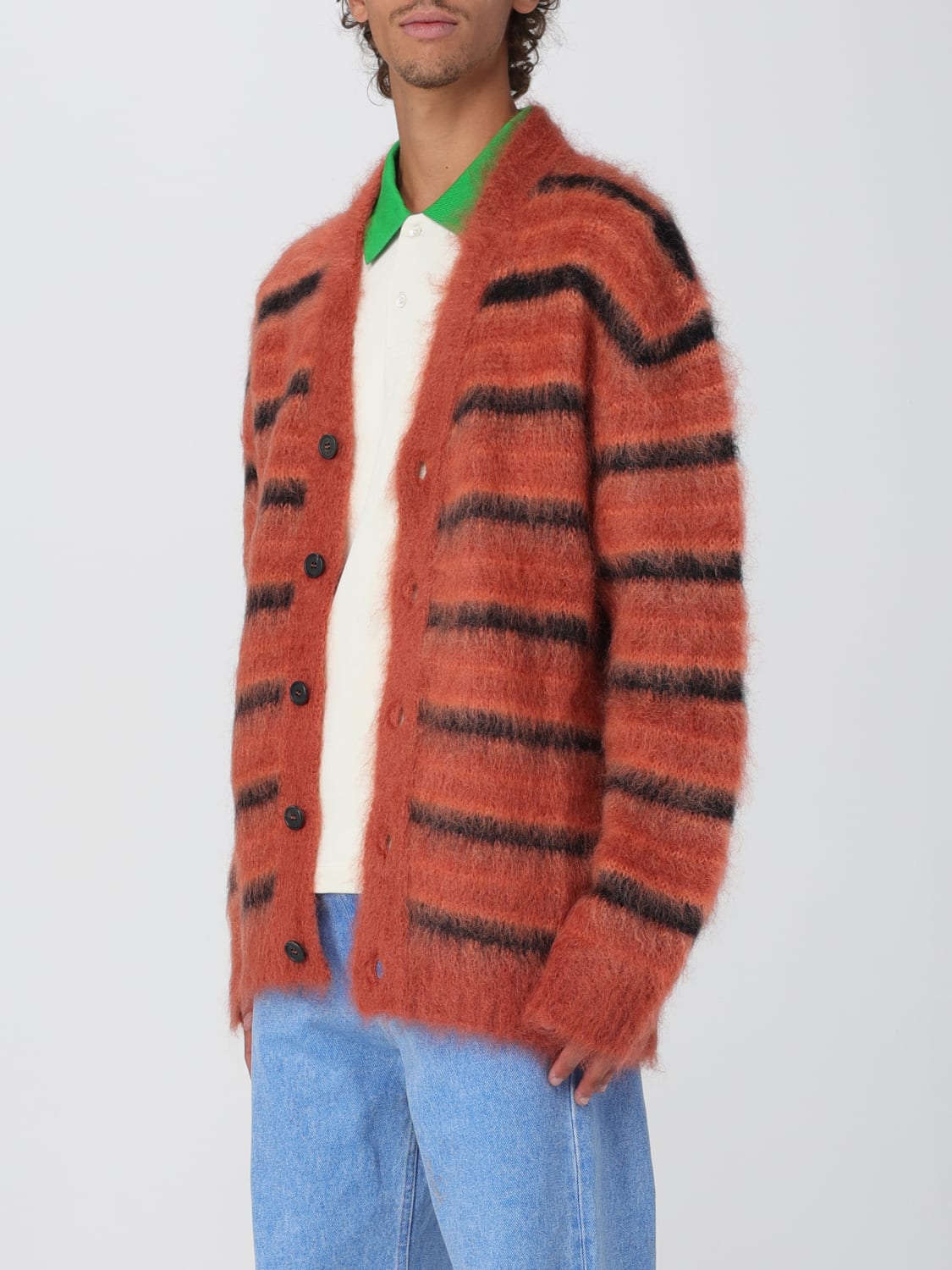 MARNI JERSEY: Cárdigan hombre Marni, Naranja - Img 4