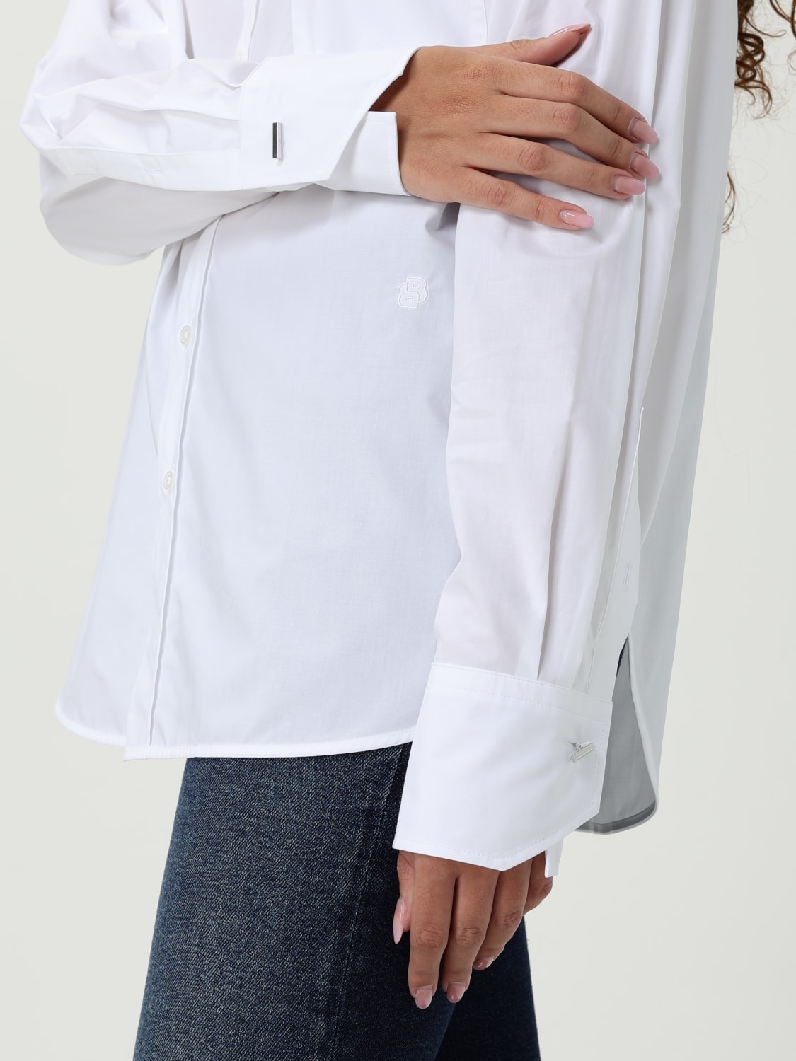 BOSS SHIRT: Shirt woman Boss, White - Img 3