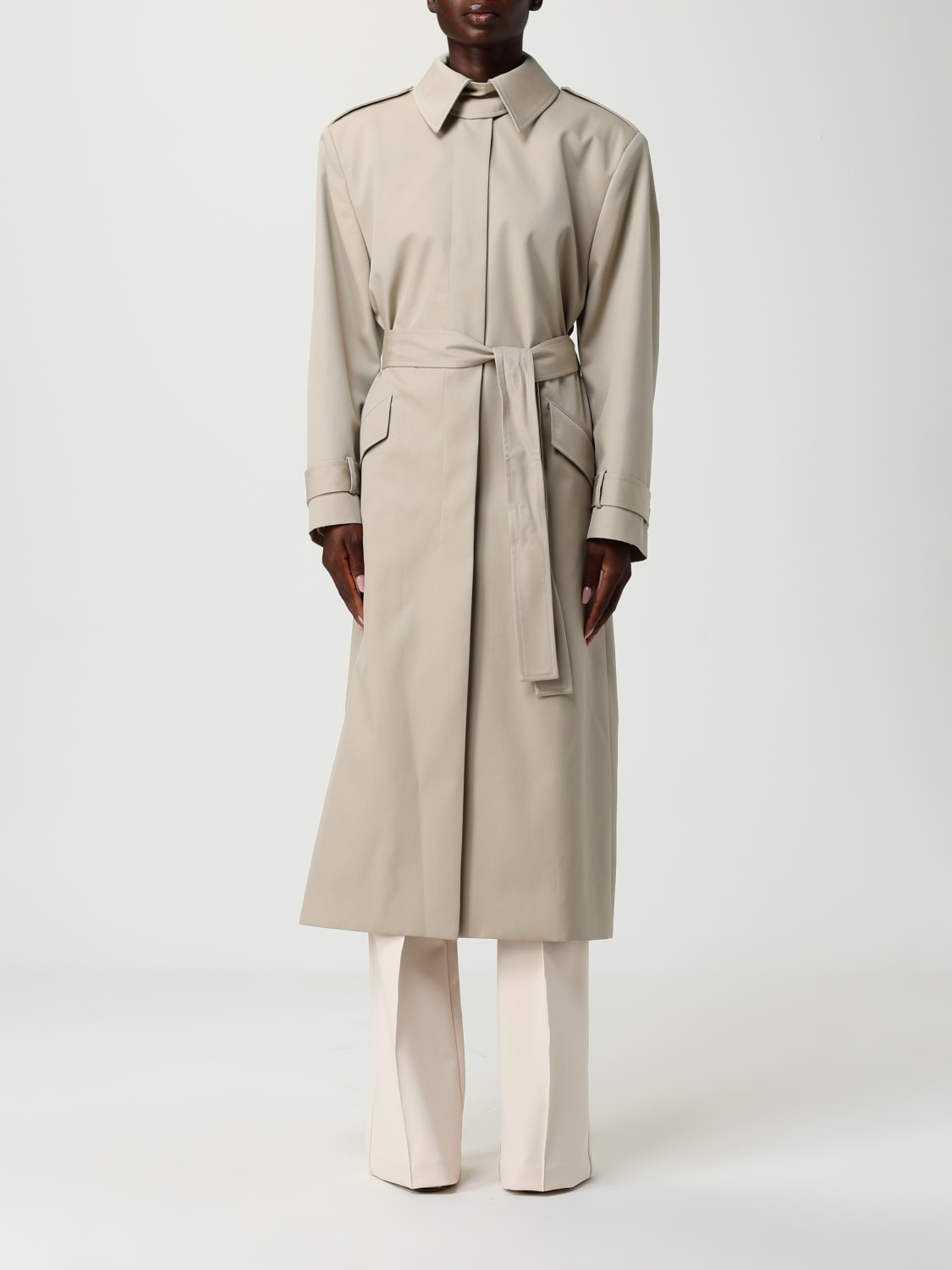 BOSS MANTEL: Mantel damen Boss, Beige - Img 1