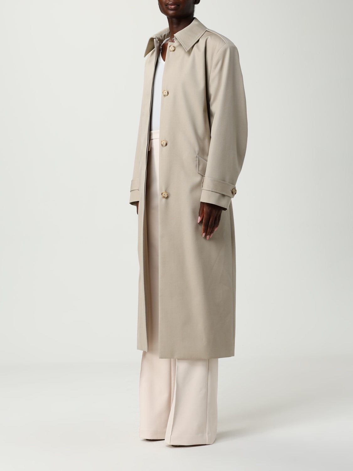 BOSS MANTEL: Mantel damen Boss, Beige - Img 3