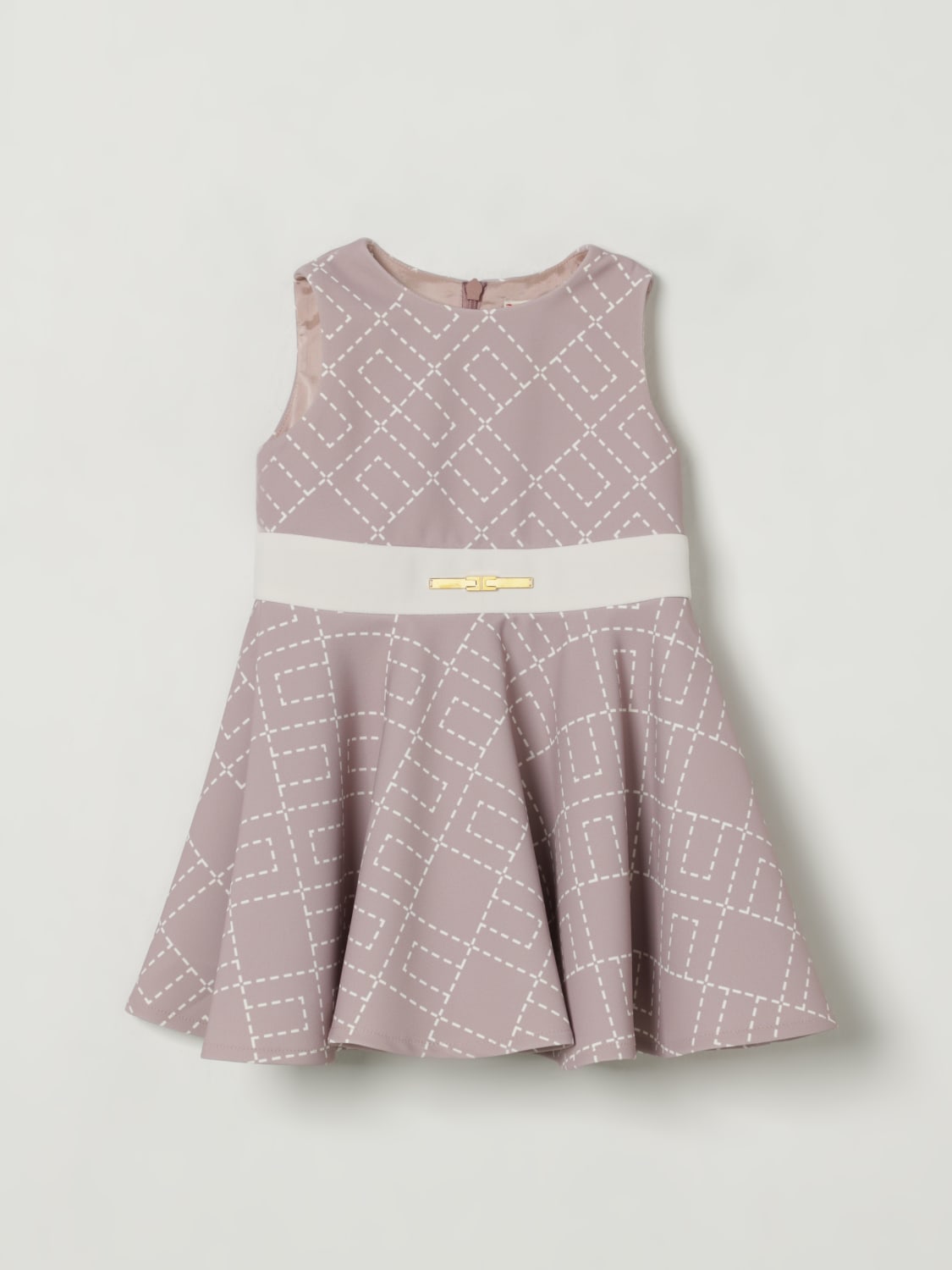 ELISABETTA FRANCHI LA MIA BAMBINA ROBE: Robe enfant Elisabetta Franchi La Mia Bambina, Lait - Img 1
