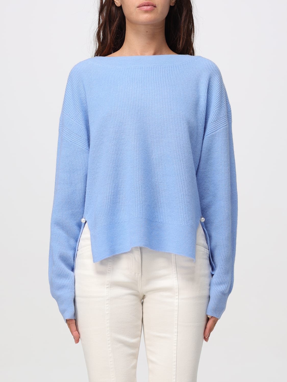 LIU JO JERSEY: Jersey mujer Liu Jo, Azul Marino - Img 1