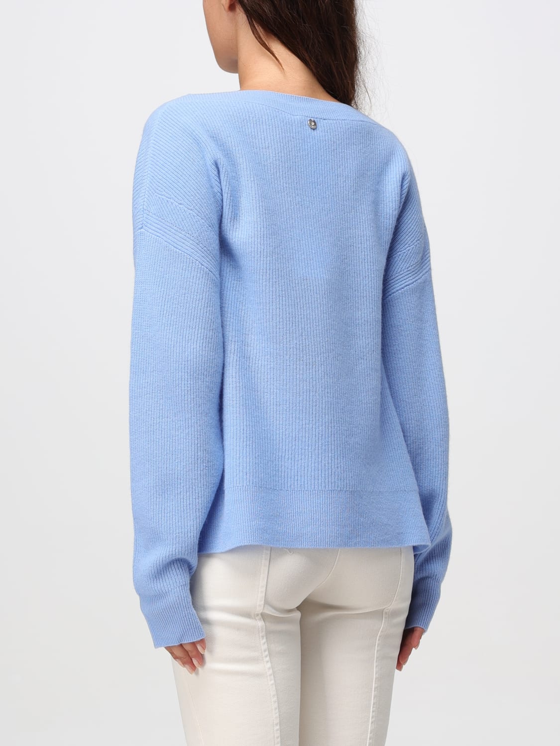 LIU JO JERSEY: Jersey mujer Liu Jo, Azul Marino - Img 2