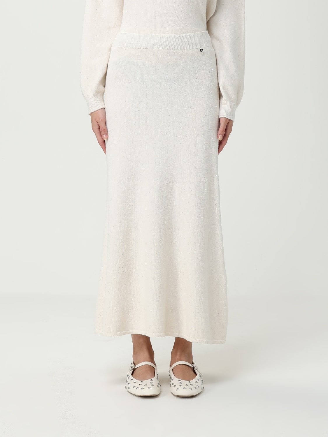 LIU JO SKIRT: Skirt woman Liu Jo, White - Img 1