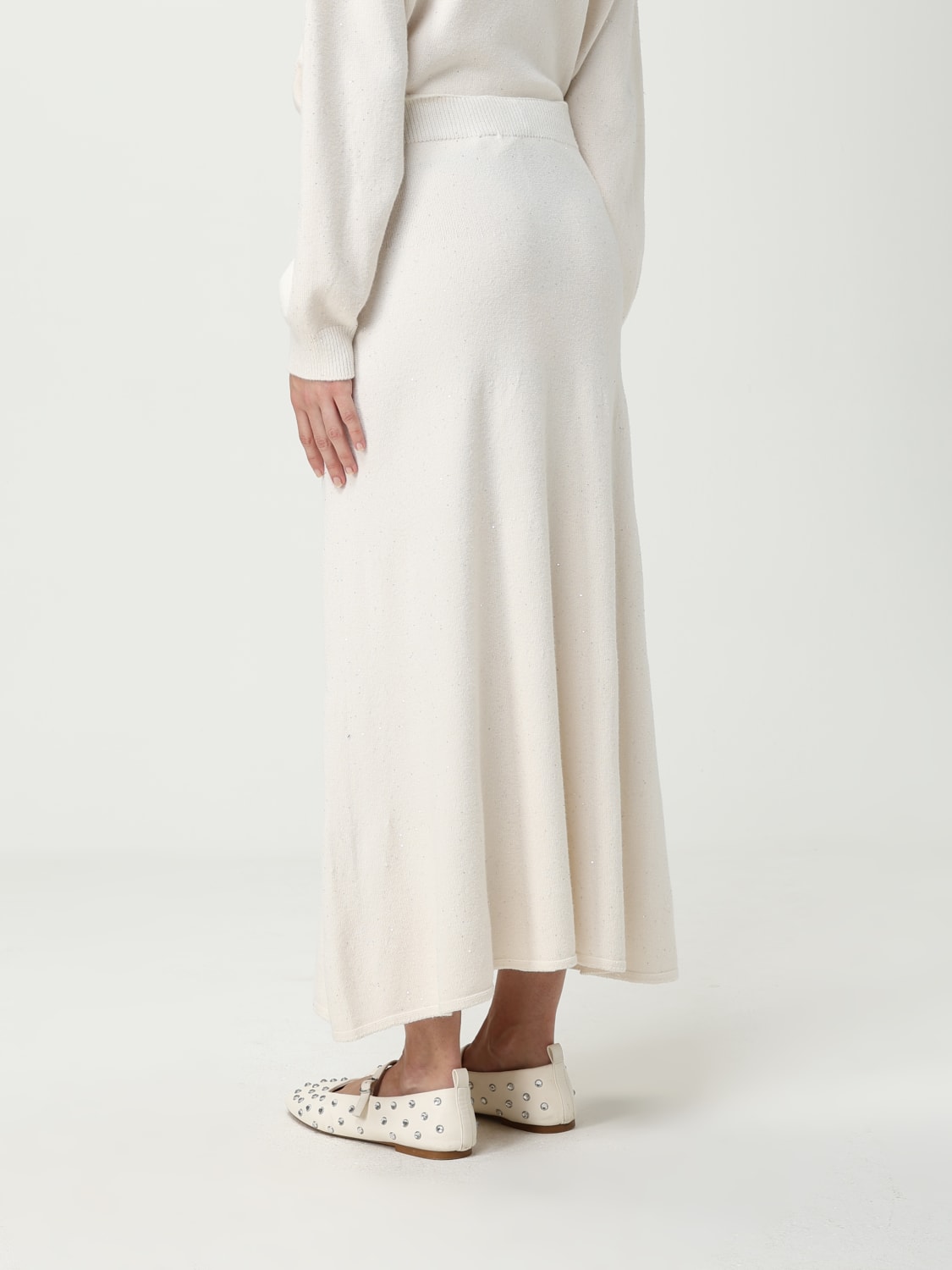 LIU JO SKIRT: Skirt woman Liu Jo, White - Img 3