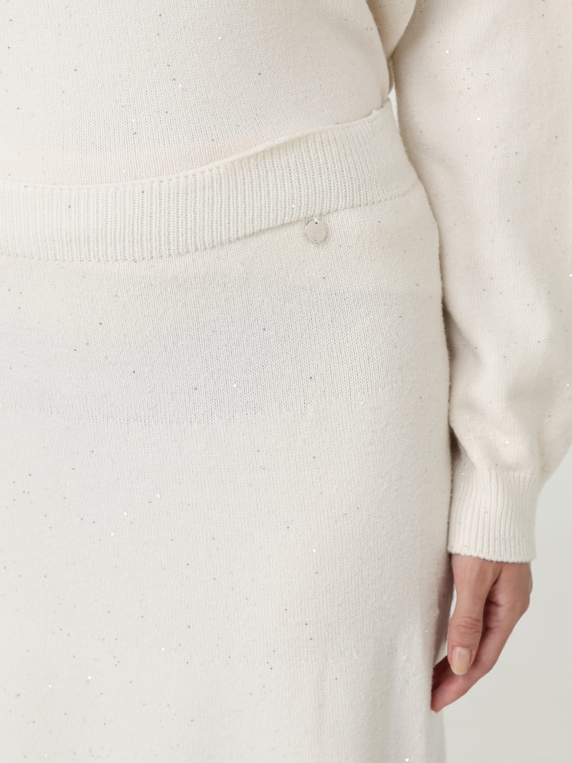 LIU JO SKIRT: Skirt woman Liu Jo, White - Img 4