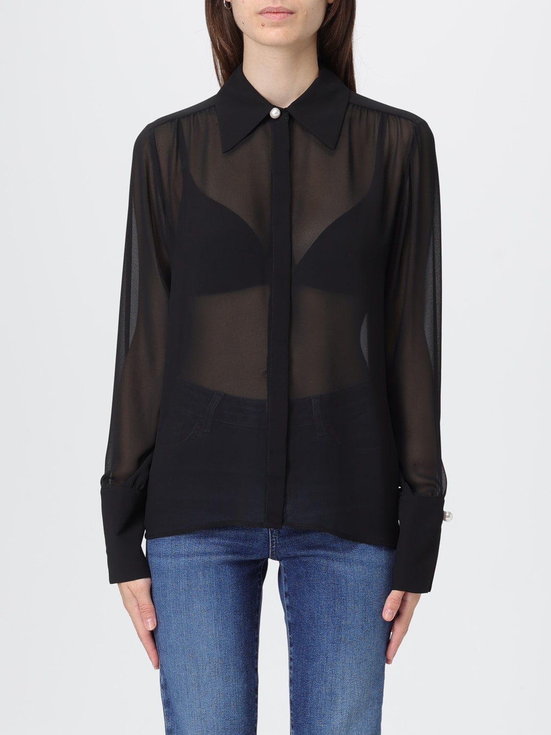 LIU JO CAMISA: Top mujer Liu Jo, Negro - Img 1