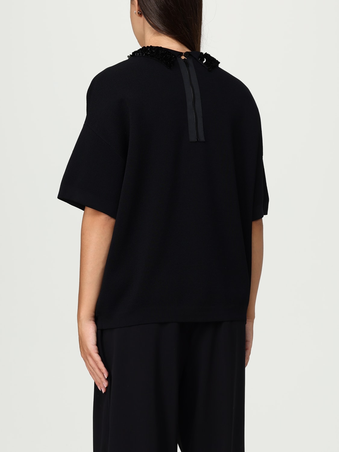 LIU JO POLO SHIRT: Sweatshirt woman Liu Jo, Black - Img 2