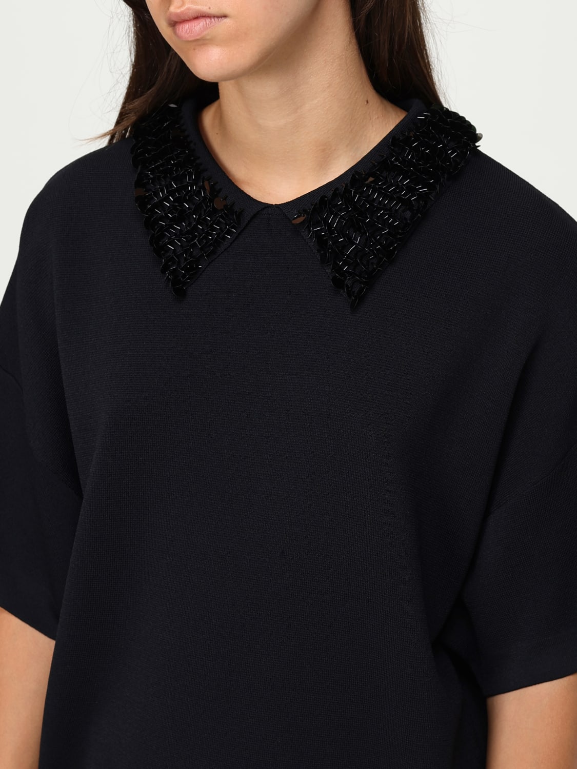 LIU JO POLO SHIRT: Sweatshirt woman Liu Jo, Black - Img 3