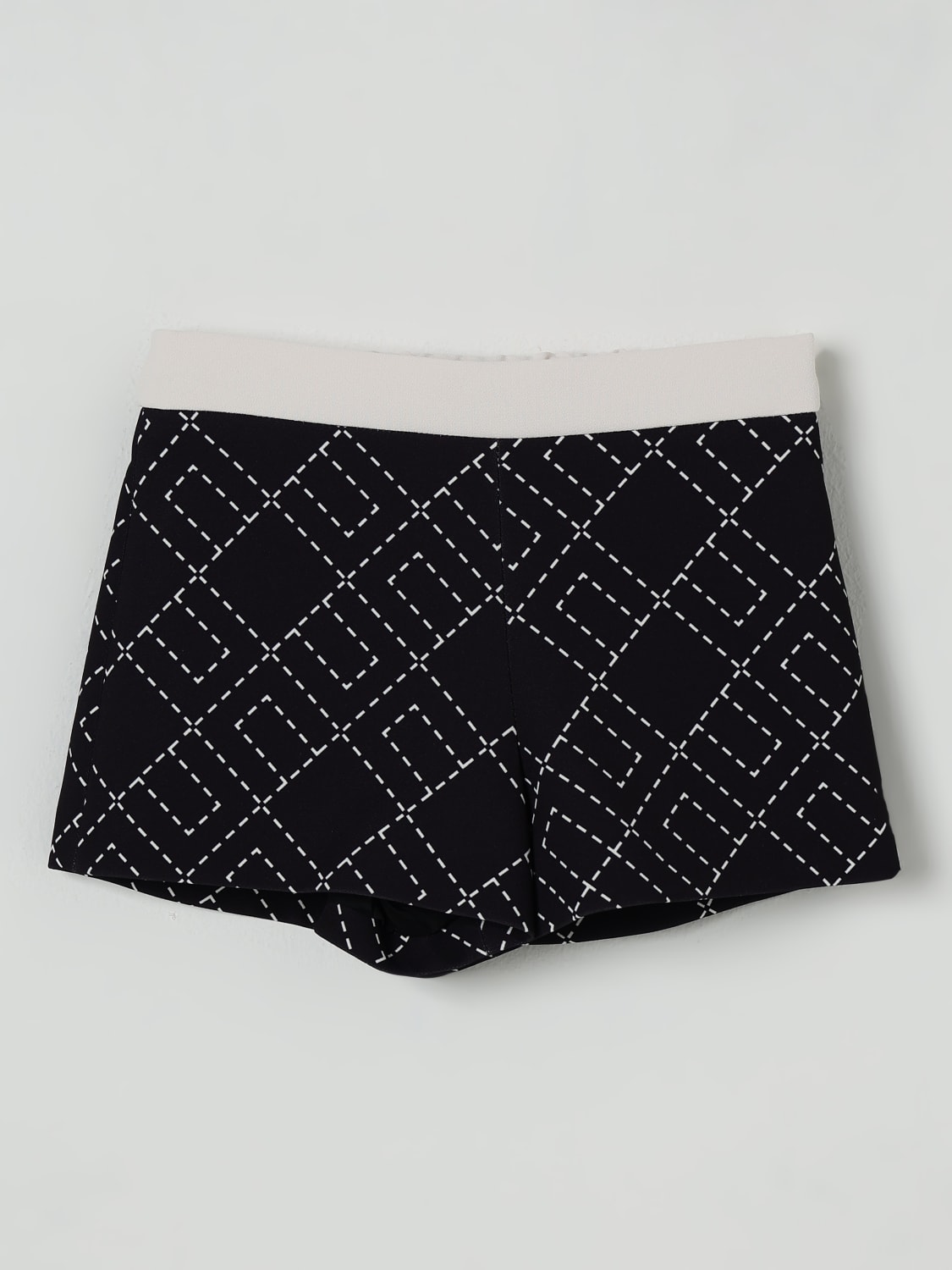 ELISABETTA FRANCHI LA MIA BAMBINA SHORT: Pantalon enfant Elisabetta Franchi La Mia Bambina, Noir - Img 1