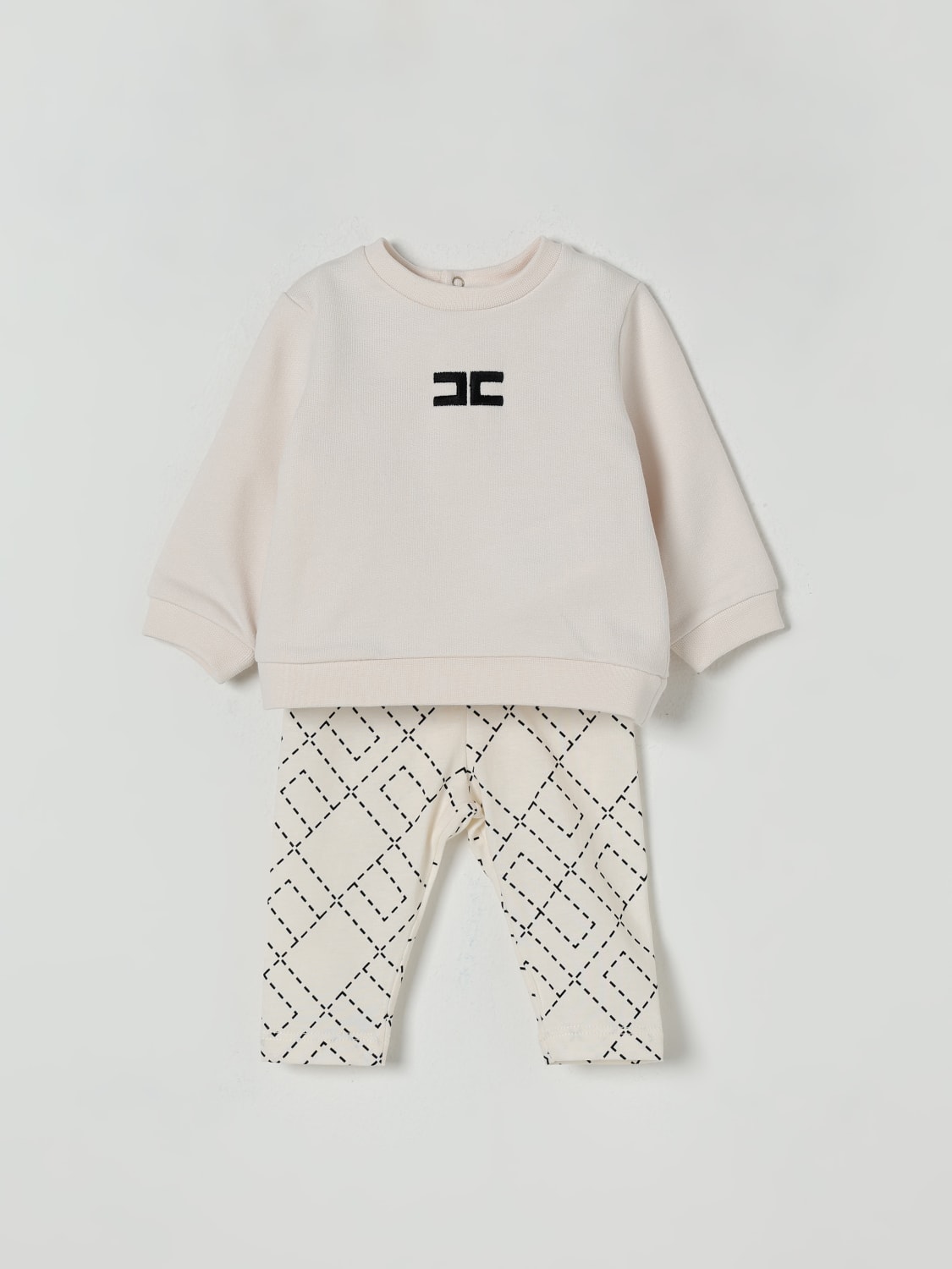ELISABETTA FRANCHI LA MIA BAMBINA BABY-OVERALL: Pullover kinder Elisabetta Franchi La Mia Bambina, Yellow Cream - Img 1